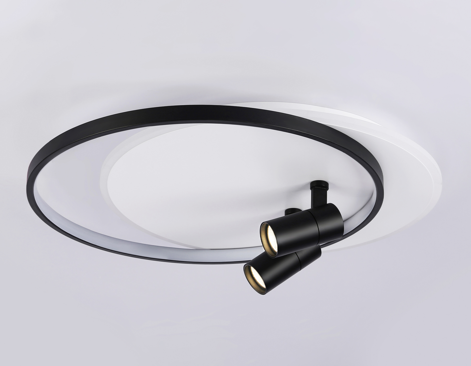 FL51392/1+2 WH/BK белый/черный 3000K-6400K 65W 560*480*120 (ПДУ РАДИО 2.4G)