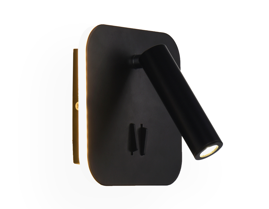 FW253 BK/S черный/песок LED 4200K+3000K 12W 140*140*110