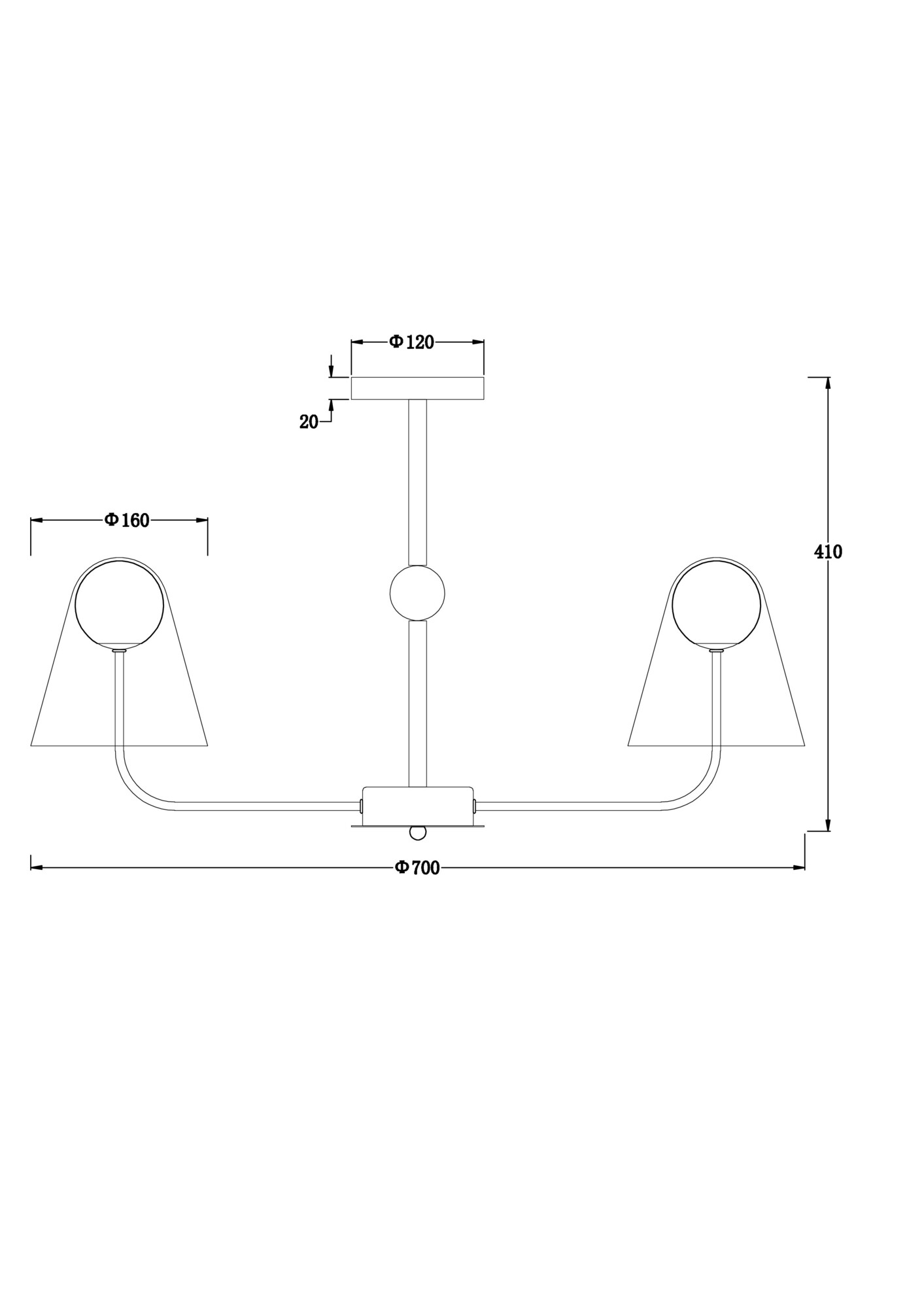 Подвесной светильник Freya FR5382PL-05BS