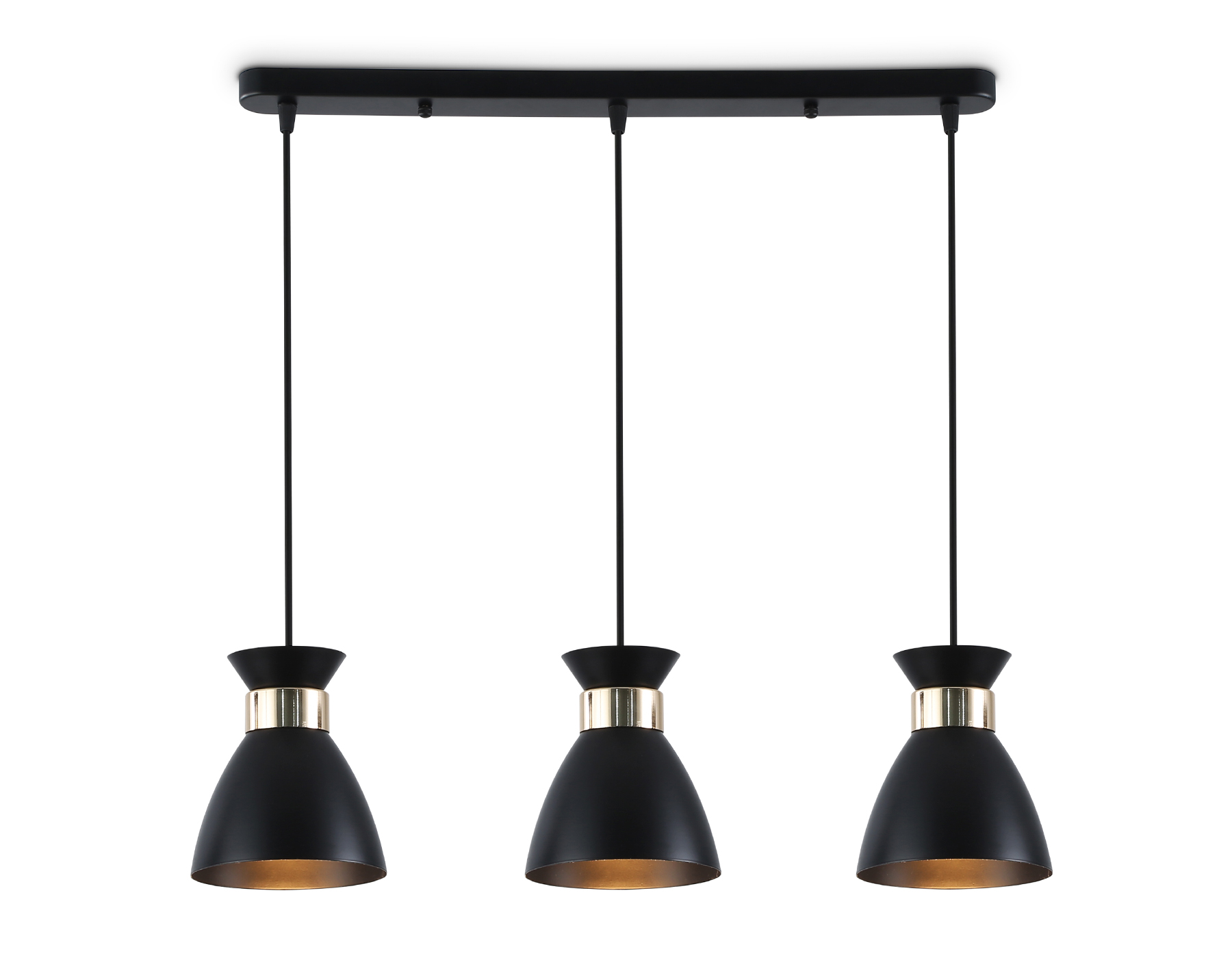 TR8469/3 BK/FGD черный/золото E27/3 max 60W 550*135*1000