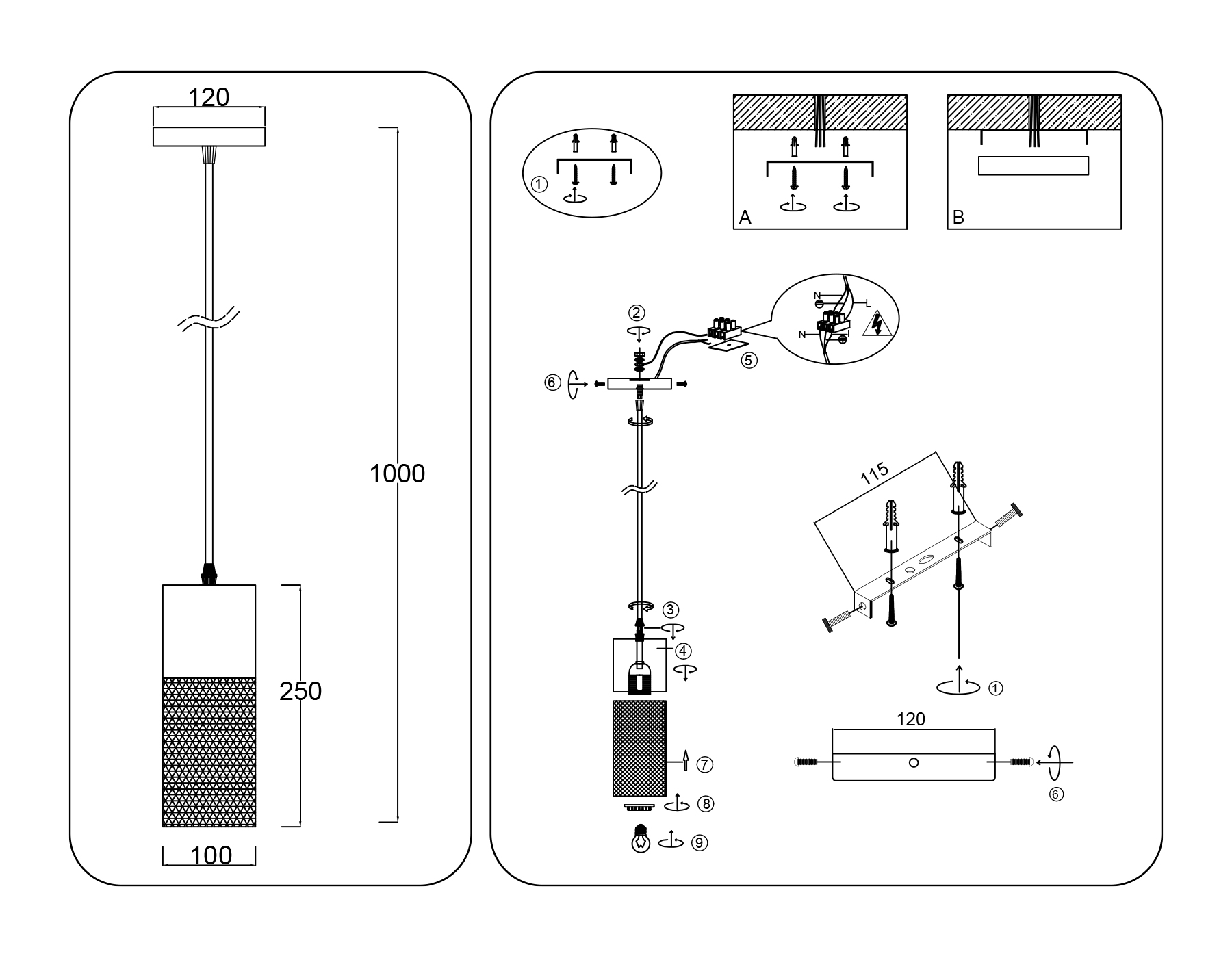 TR8498 WH/WD белый/дерево E27 max 60W D100*1000