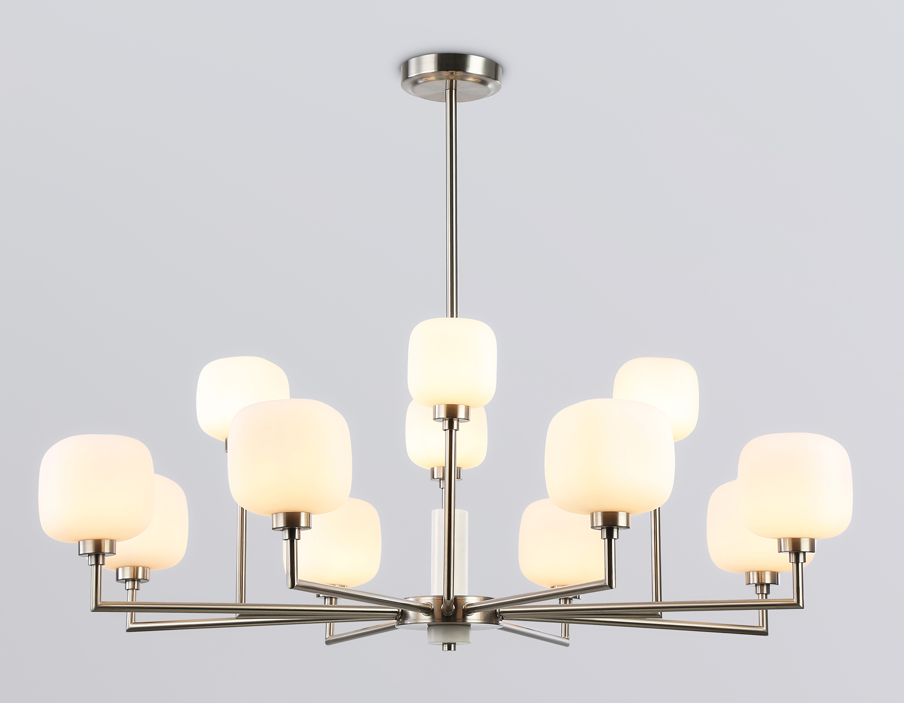 LH53005/12 SN/FR сатин никель/белый матовый G9*12 max 40W D910*680