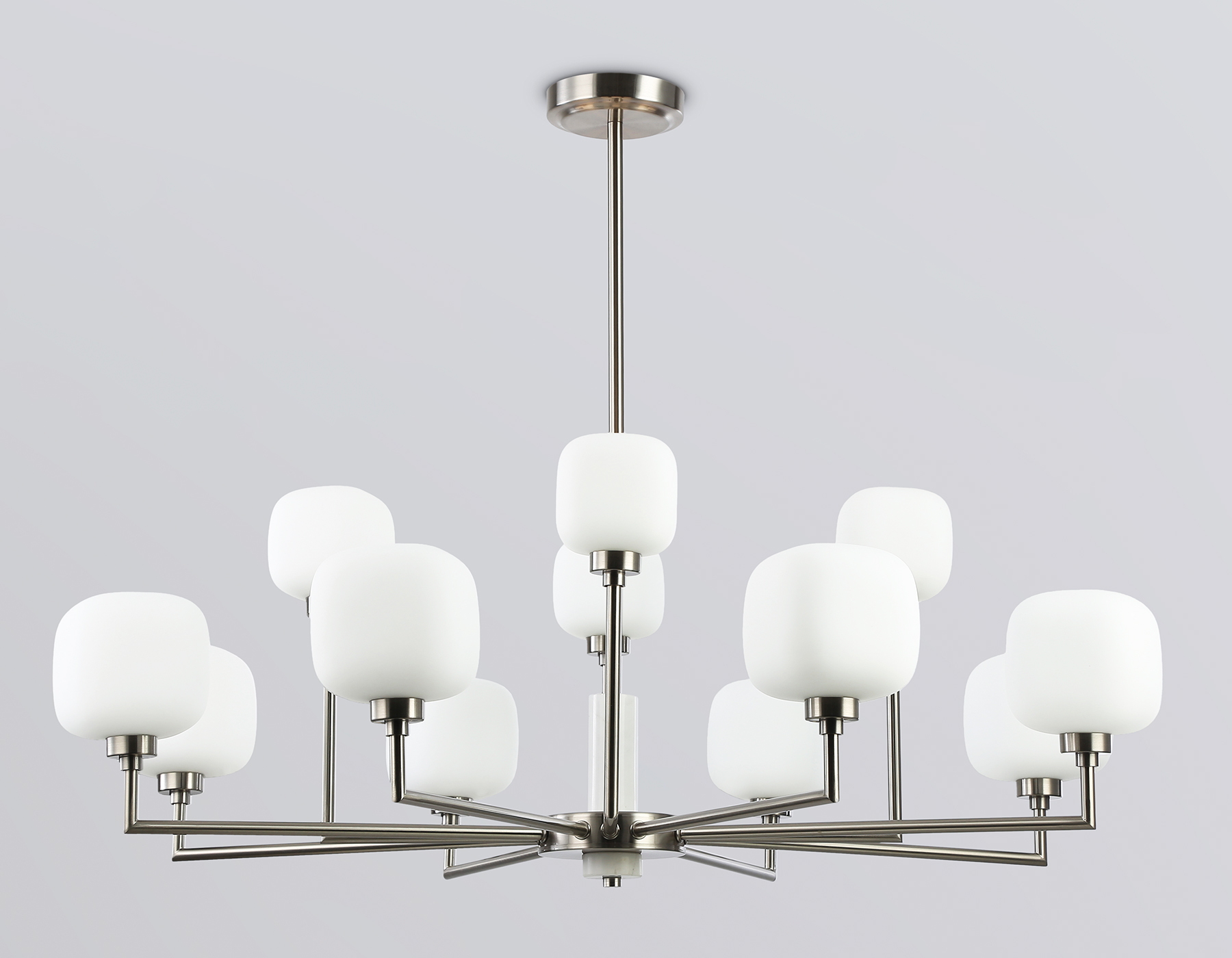 LH53005/12 SN/FR сатин никель/белый матовый G9*12 max 40W D910*680