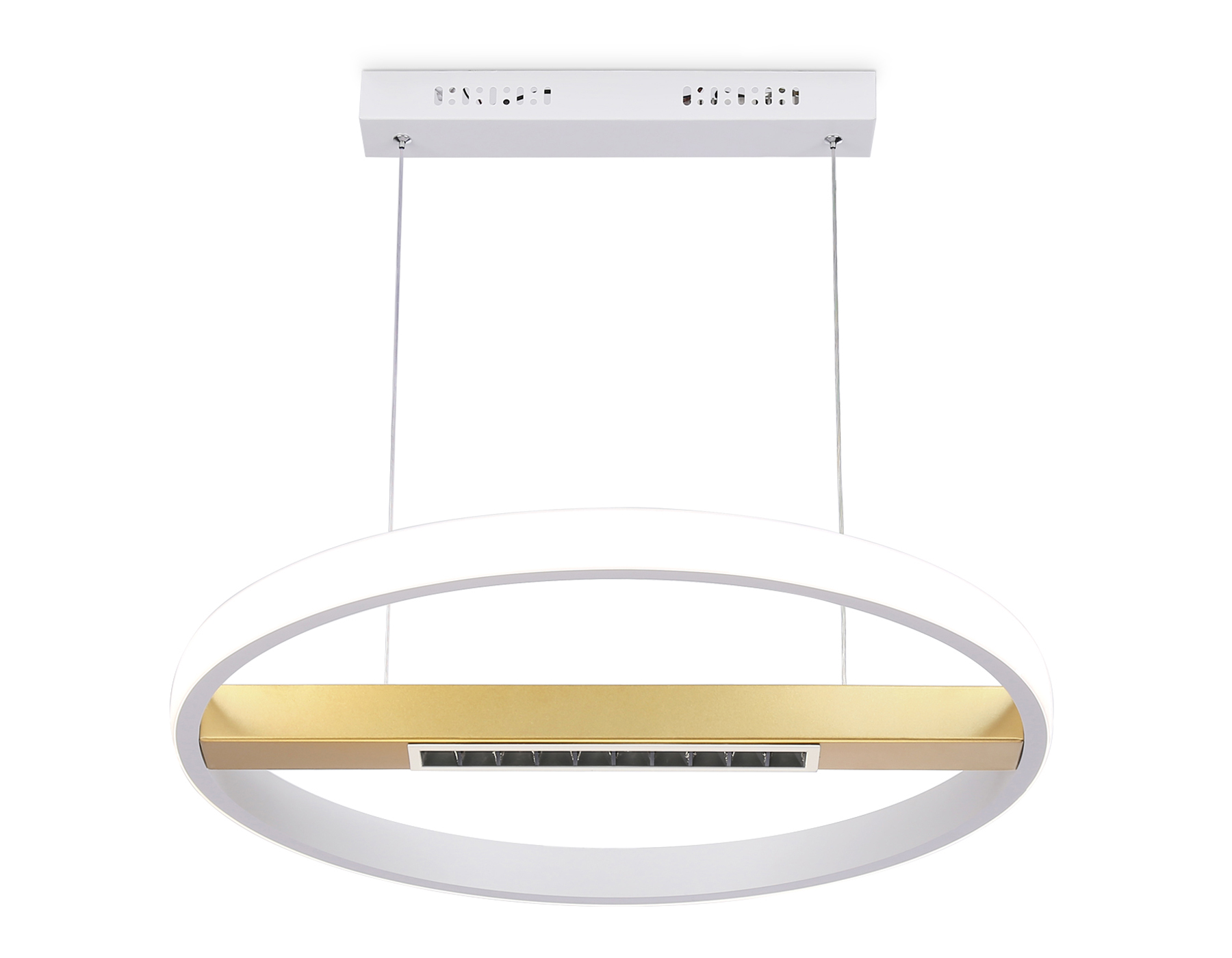 FL51488 WH/GD белый/золото 62W 3000K-6400K D600*1000 (ПДУ ИК)