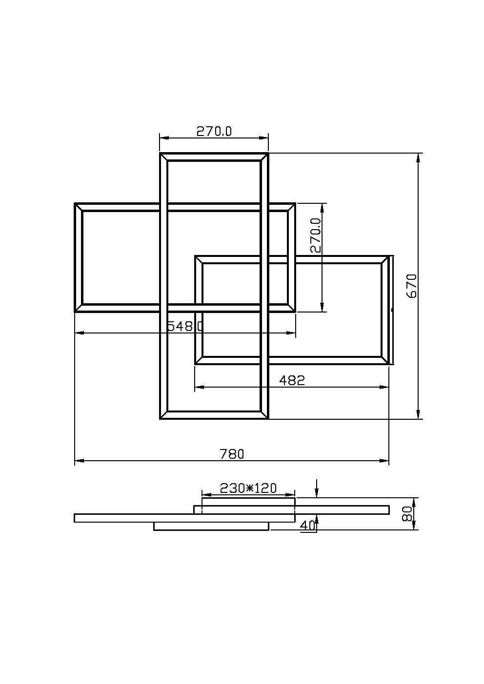 Потолочный светильник Maytoni MOD016CL-L80BK