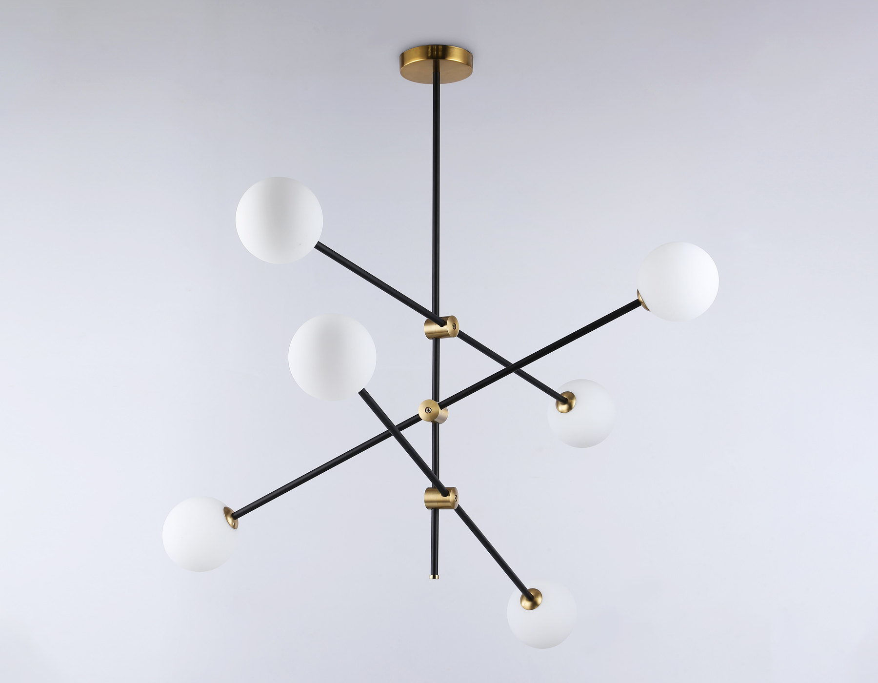 TR2515/6 BK/BS черный/латунь G9/6 max 10W D970*830