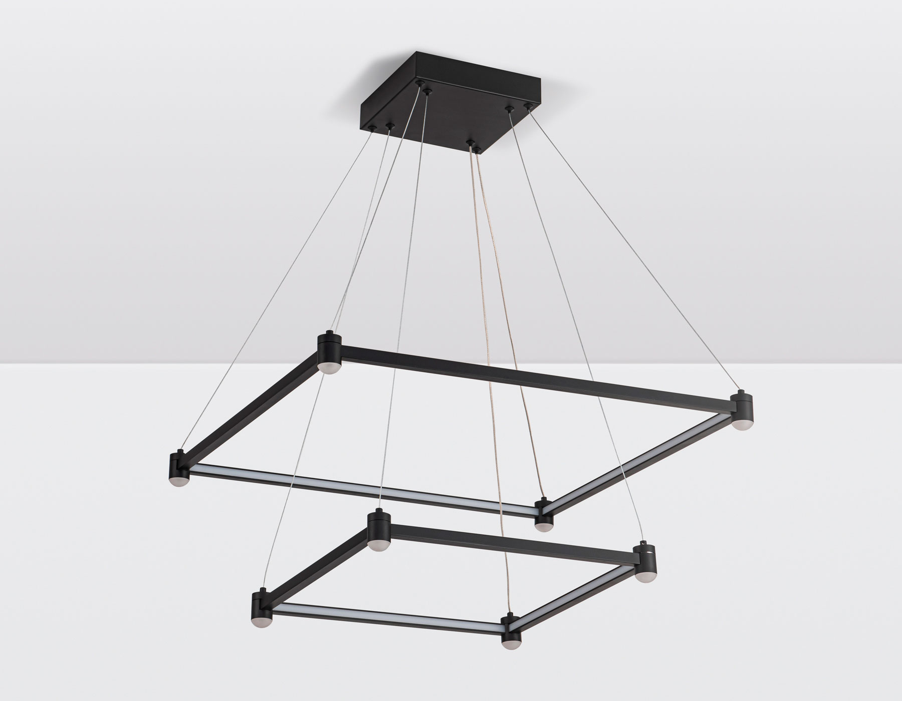 FL5597/2+8 BK черный 60W 3000K/4200K/6400K 600*600*1300 (без ПДУ)