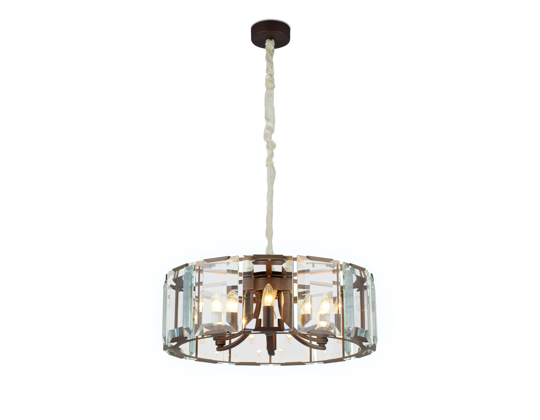 TR5144 CF/CL кофе/прозрачный E14/6 max 40W D600*1000