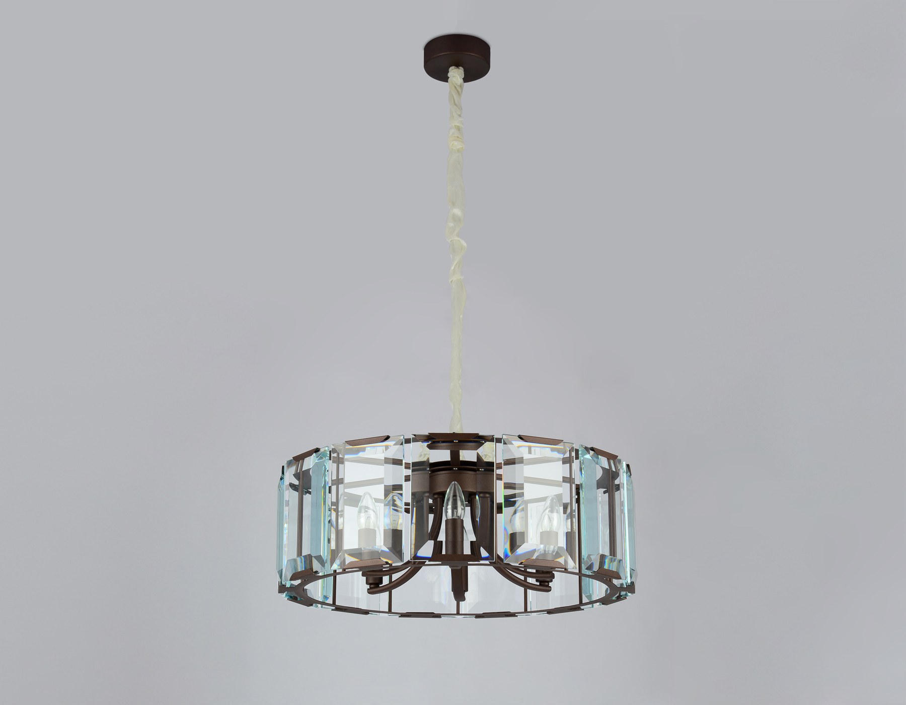 TR5144 CF/CL кофе/прозрачный E14/6 max 40W D600*1000