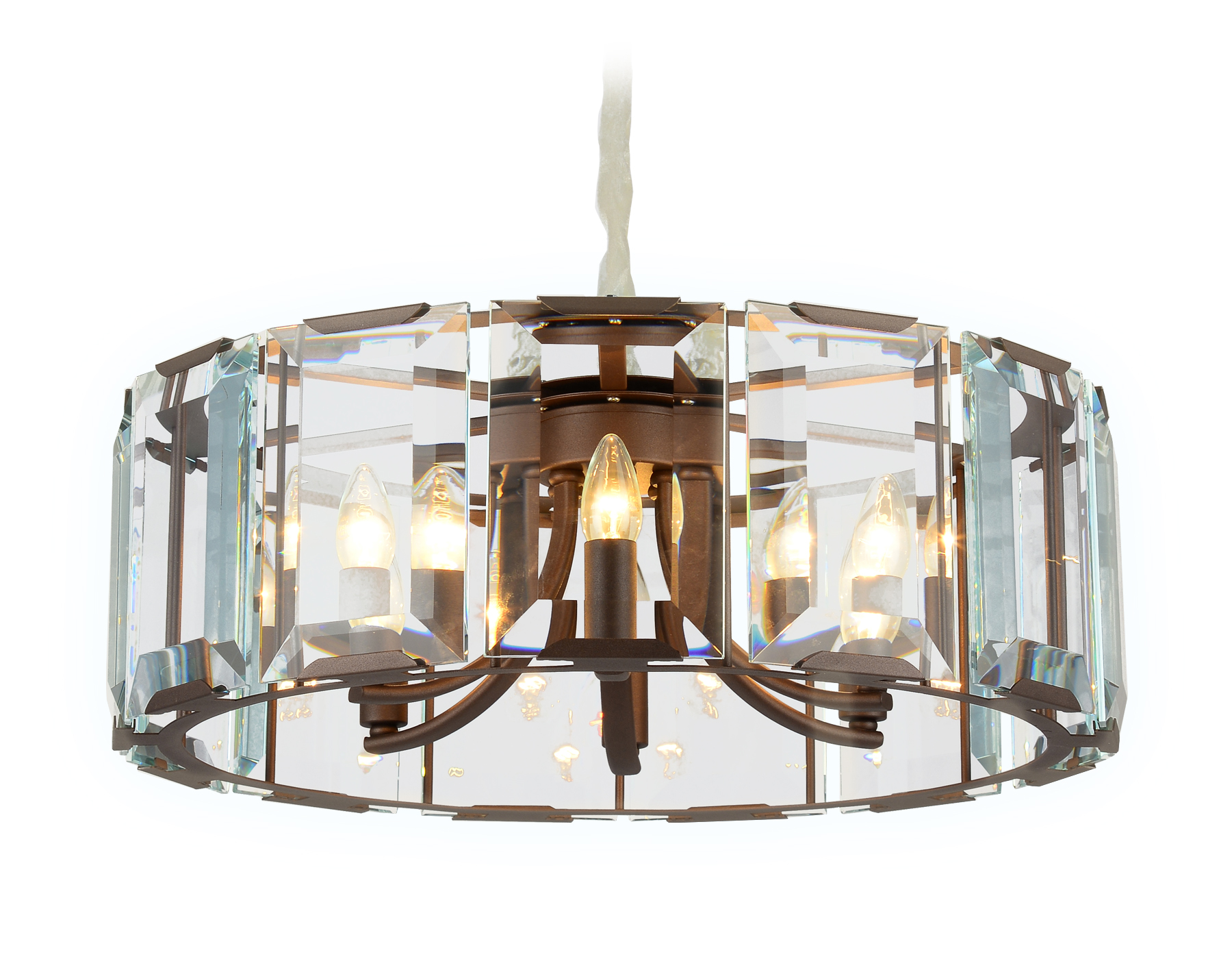 TR5144 CF/CL кофе/прозрачный E14/6 max 40W D600*1000