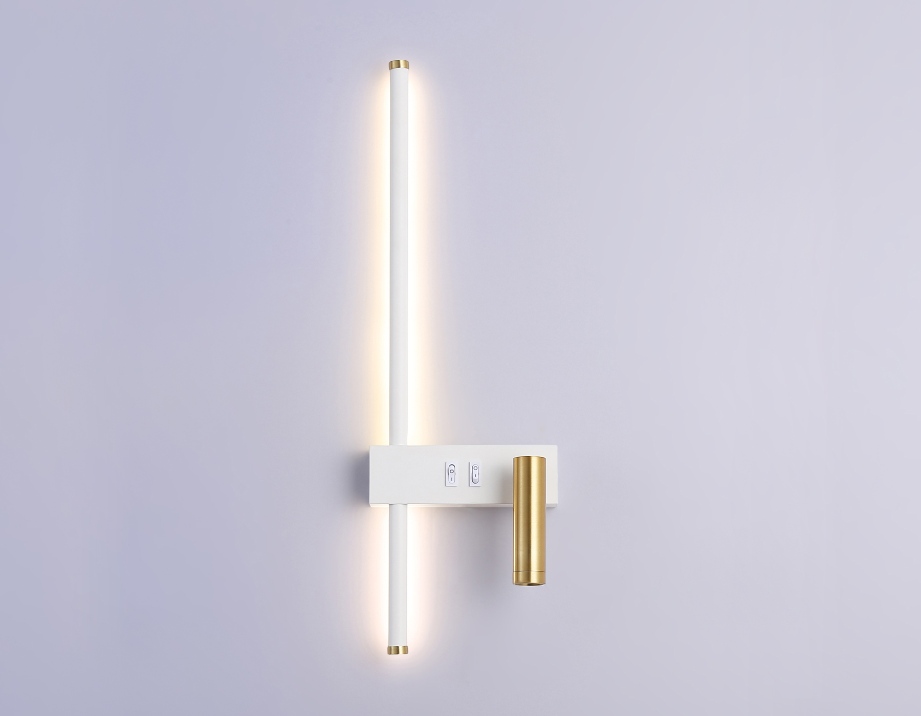 FL5207/2 SWH/GD белый песок/золото LED 4200K 7W+5W 500*160*111.5