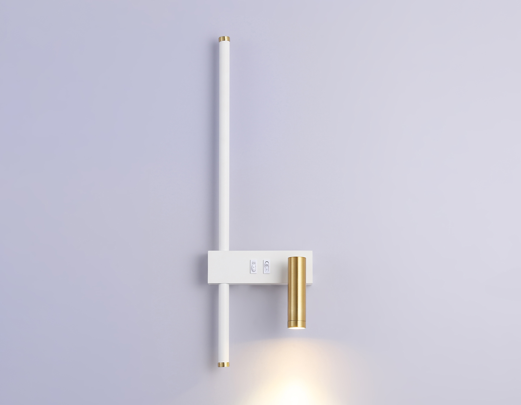 FL5207/2 SWH/GD белый песок/золото LED 4200K 7W+5W 500*160*111.5