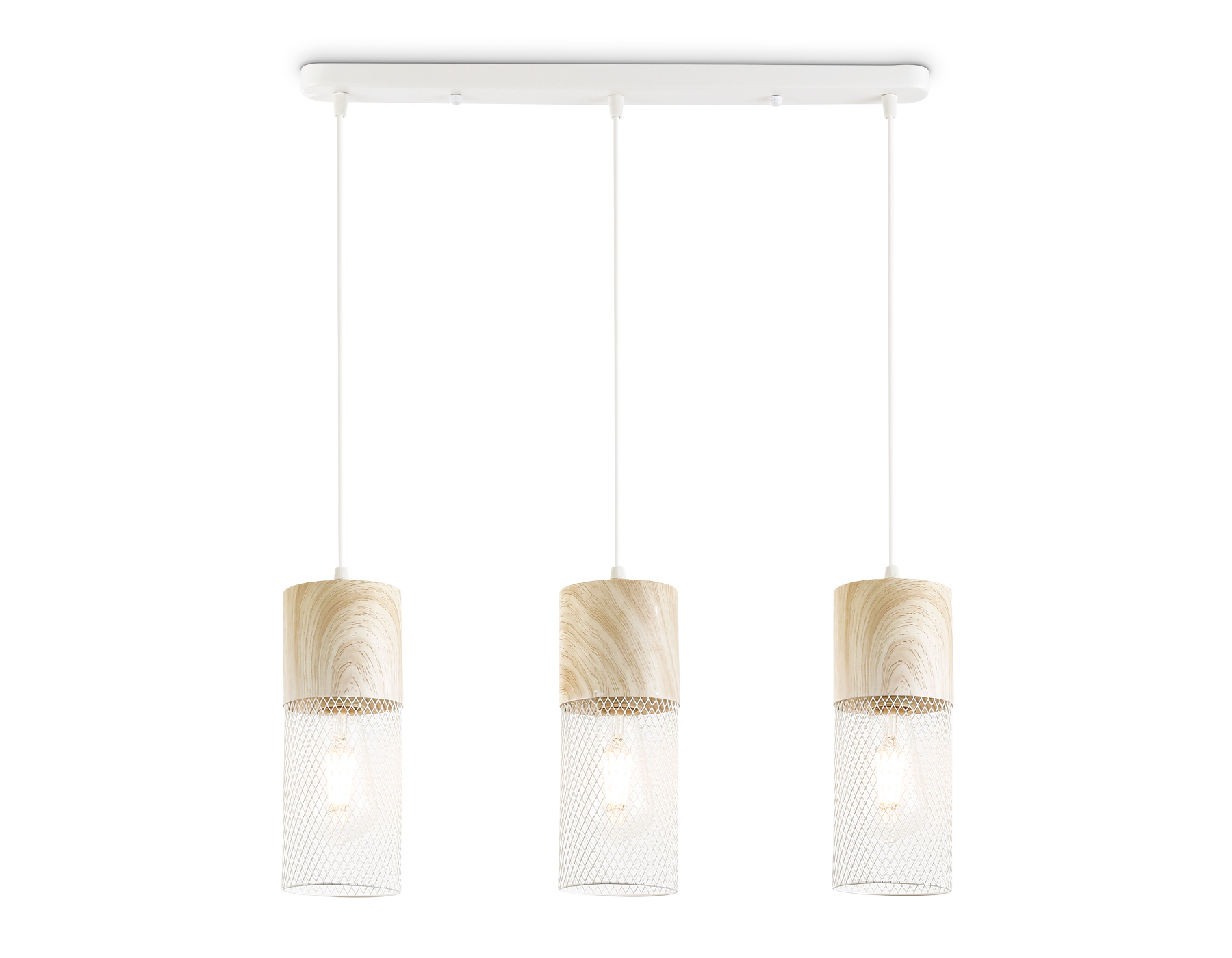 TR8499/3 WH/WD белый/дерево E27/3 max 60W 550*100*1000