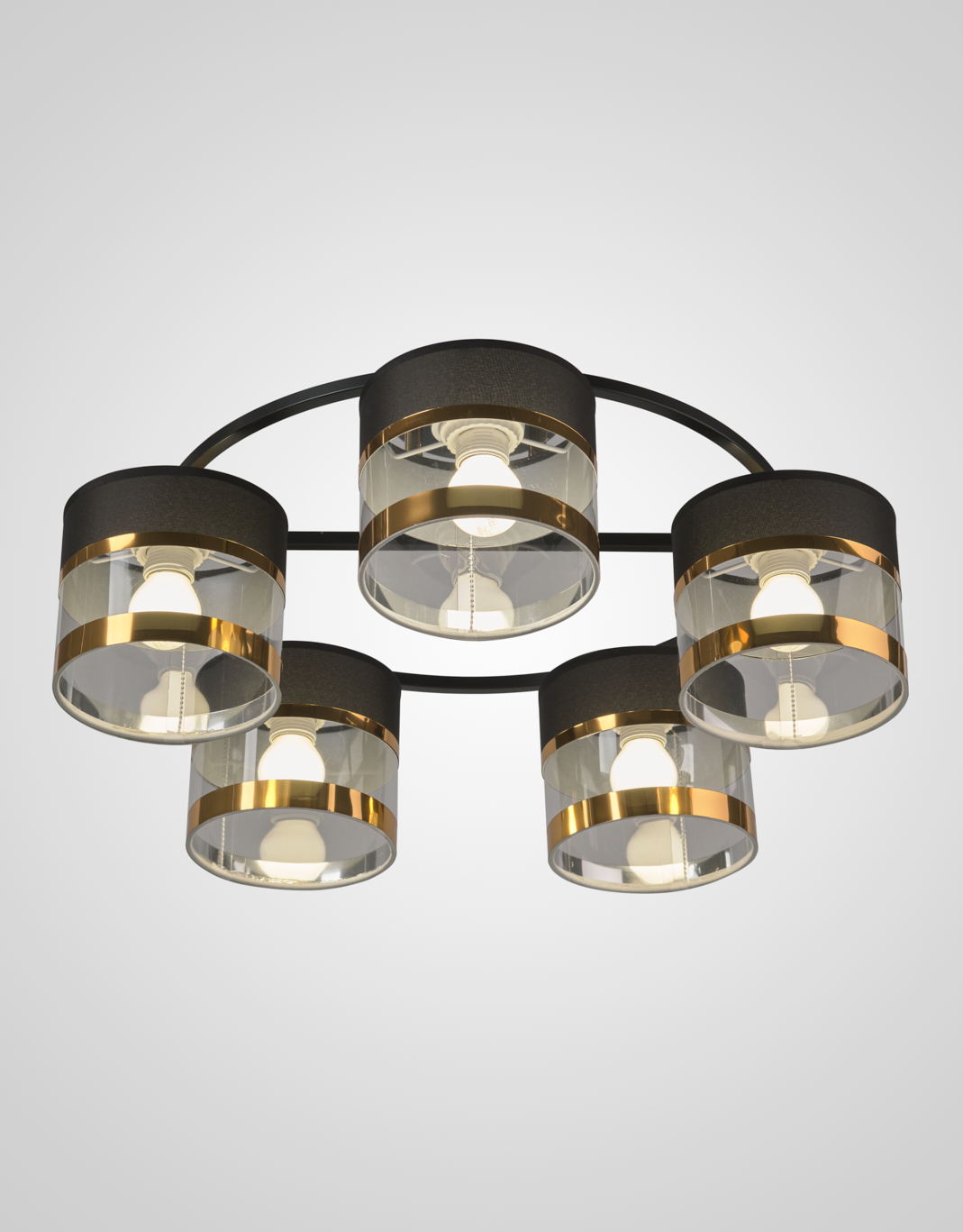 Потолочная люстра SL6601-5 BK+FGD 000060448