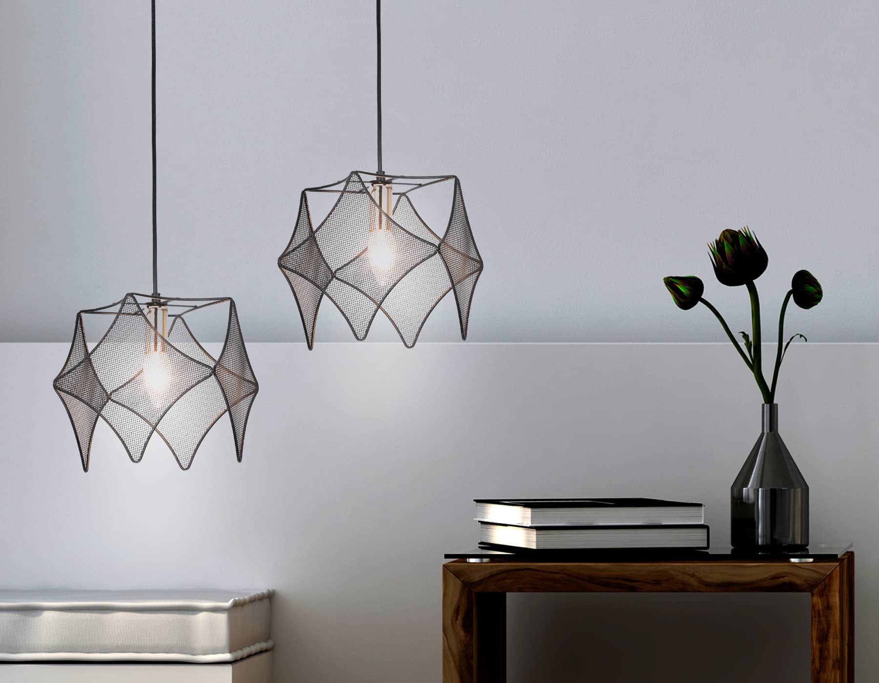 TR8421 BK/GD черный/золото E14 max 40W D285*1000