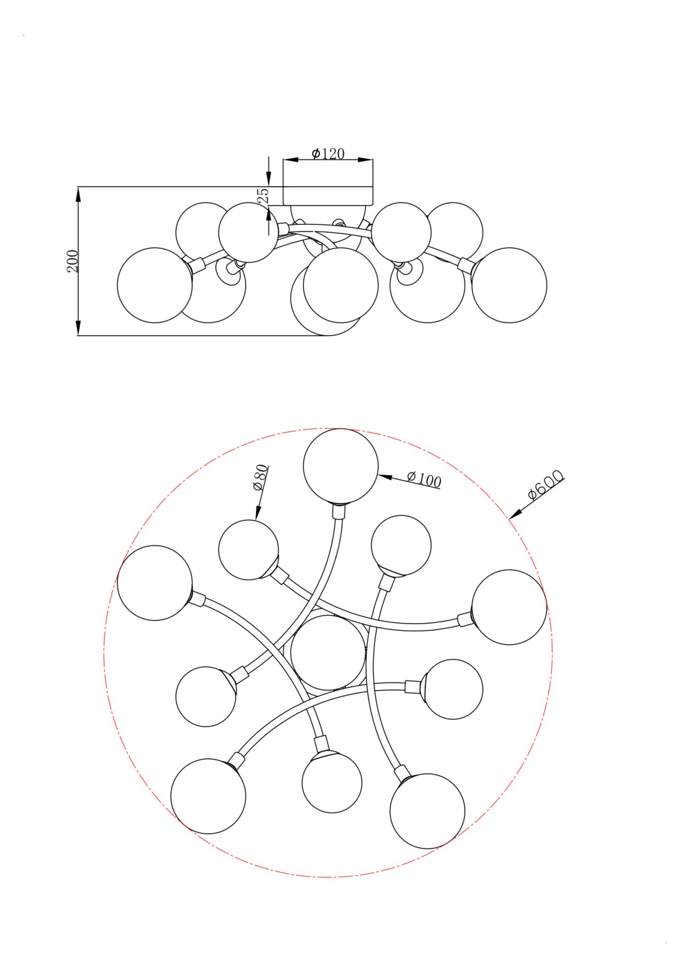 Потолочный светильник Freya FR5116CL-11BS