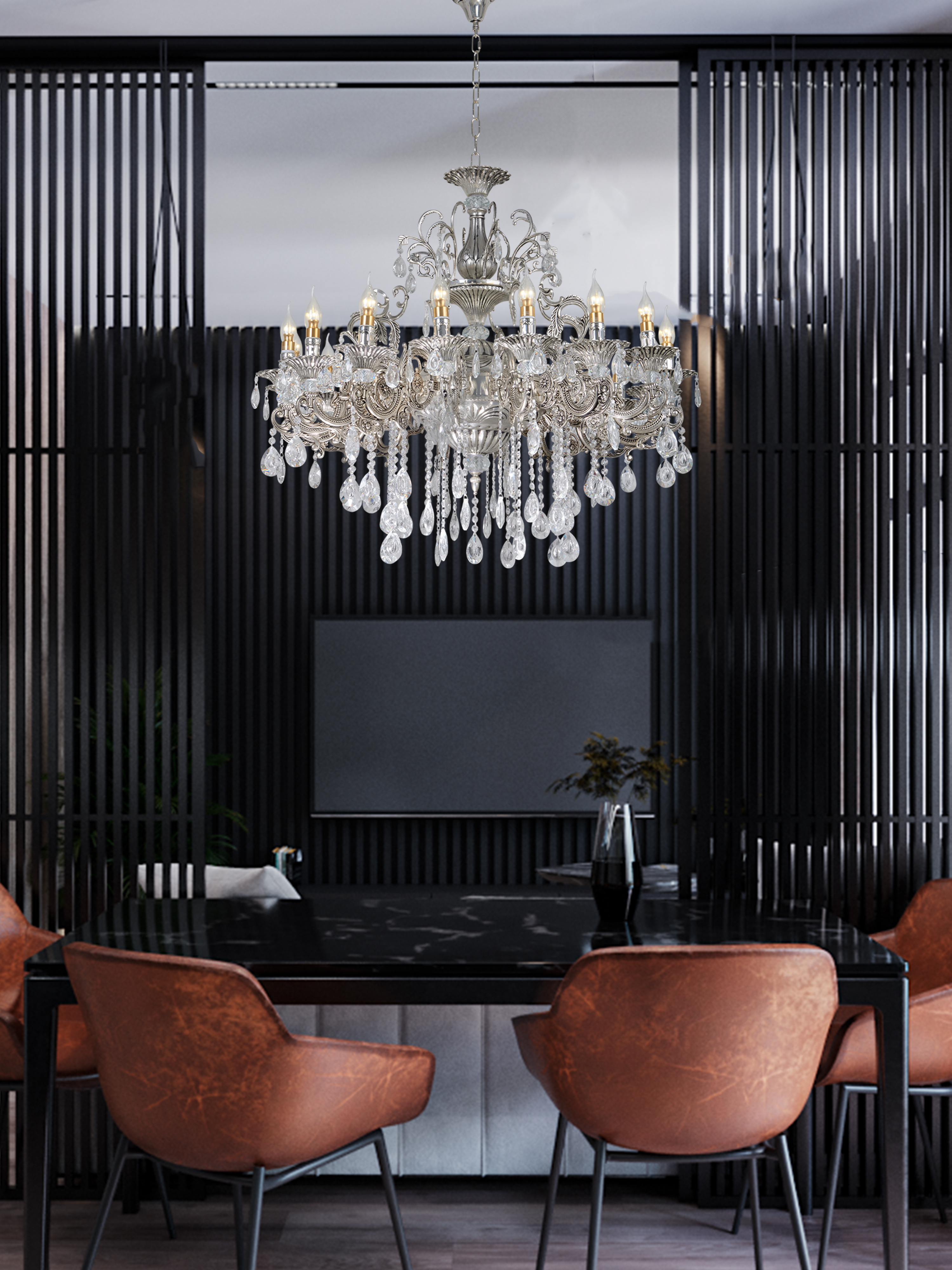 Подвесная люстра 6628S-16 SBG 000023788