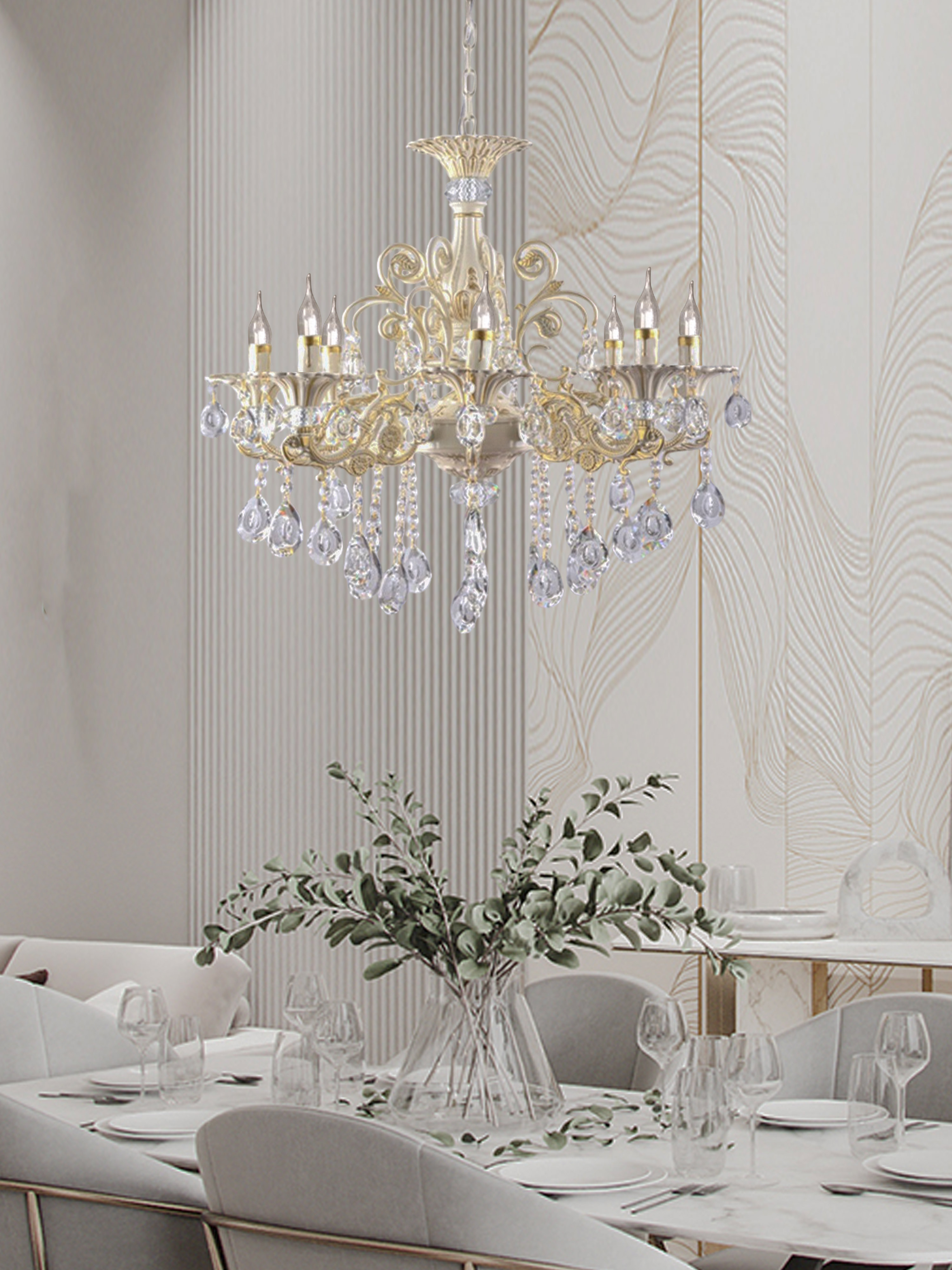 Подвесная люстра 6628L-8 LWG 000023790