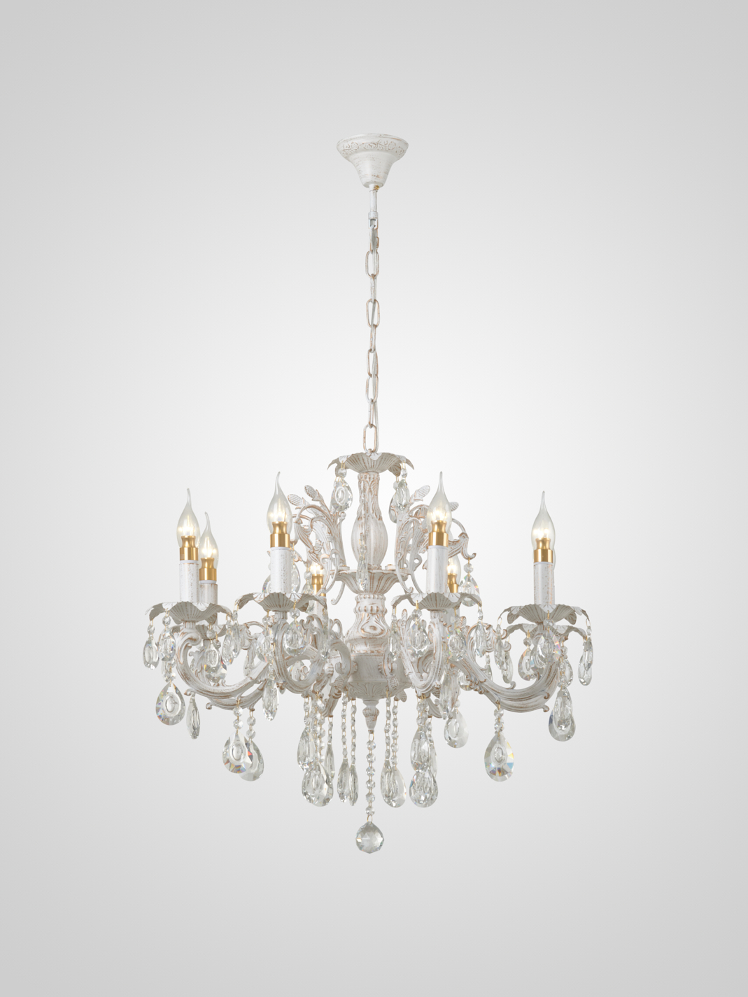 Подвесная люстра 6686-8 WT+GD 000023792