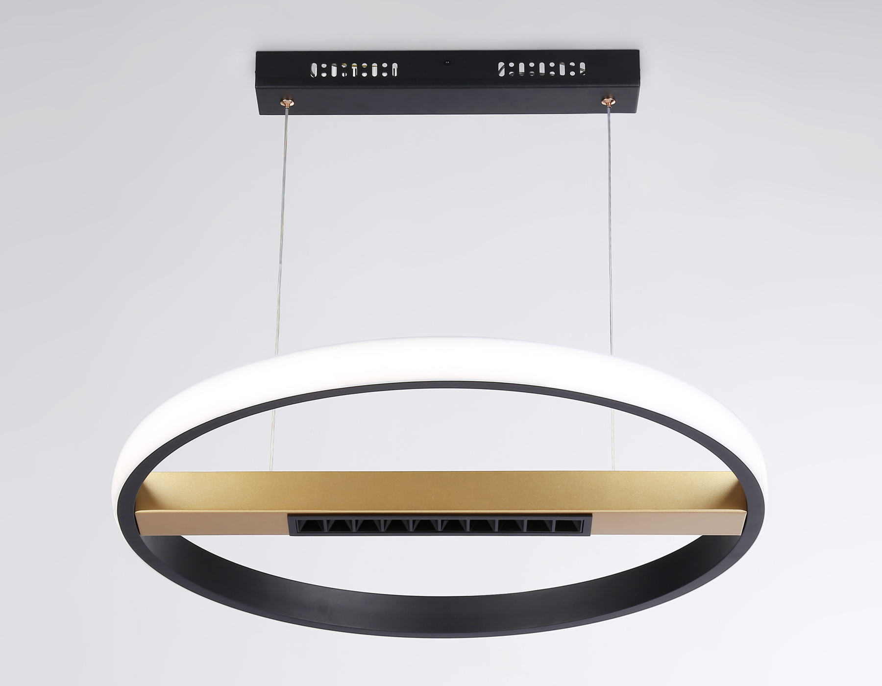 FL51489 BK/GD черный/золото 62W 3000K-6400K D600*1000 (ПДУ ИК)