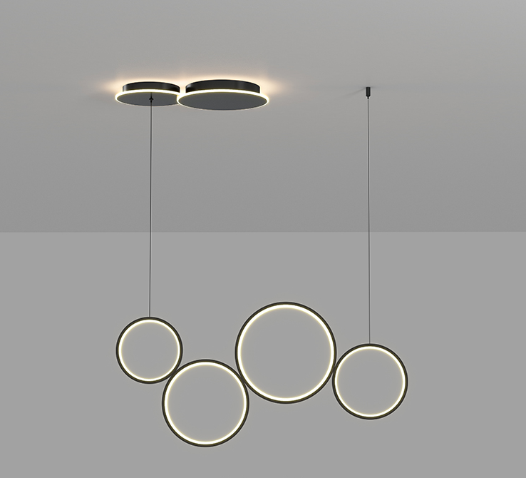 Подвесной светильник PS8185-4 BK 000057023