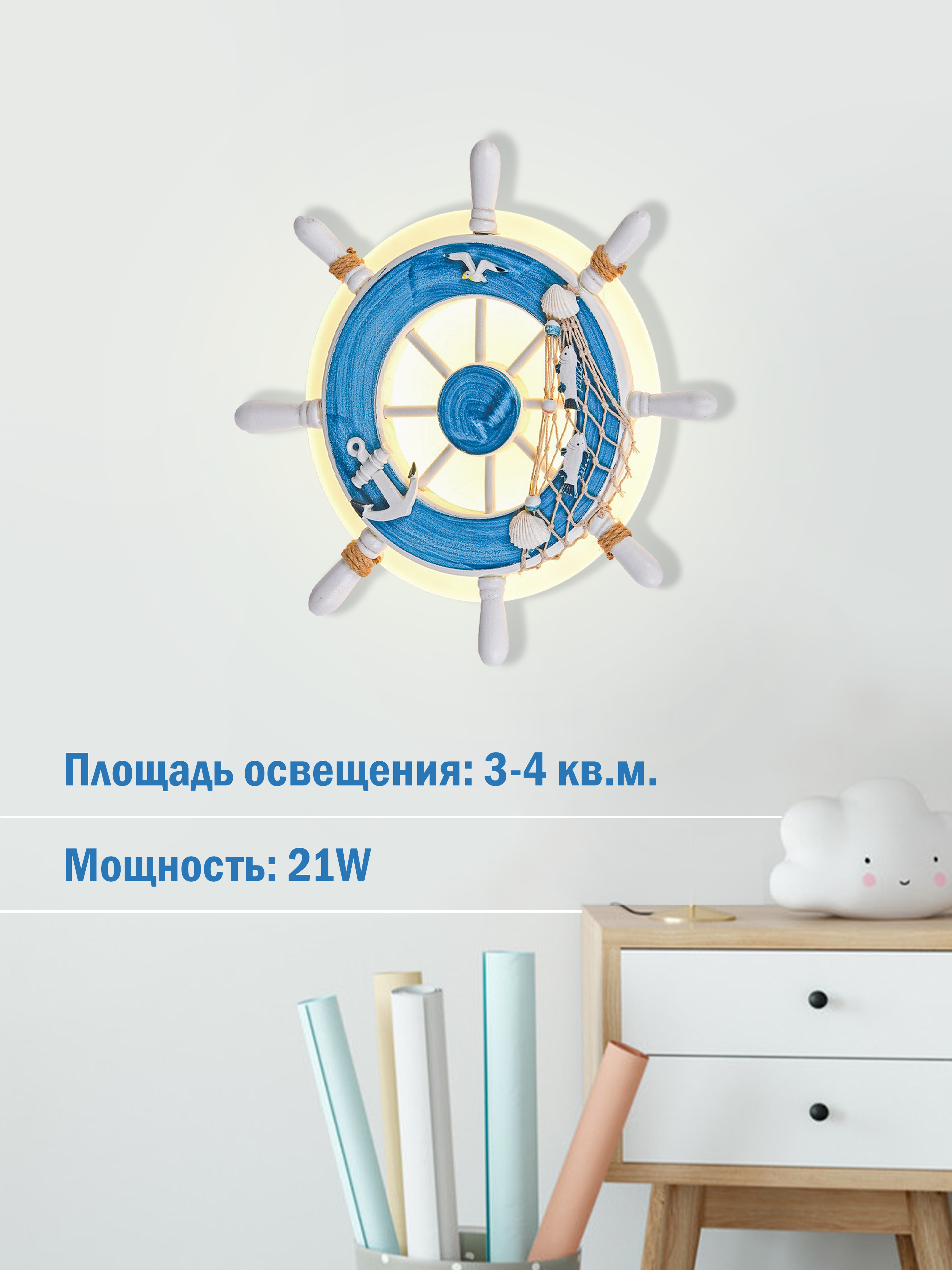 Настенный светильник 6017W 21W BL 000028226