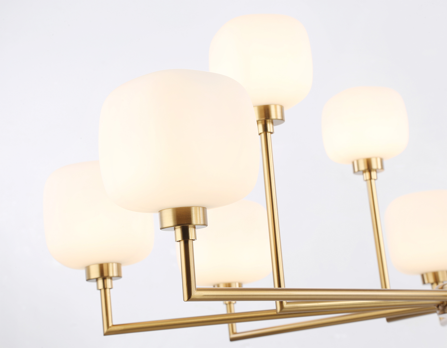 LH53019/12 BS/FR латунь/белый матовый G9*12 max 40W D910*680