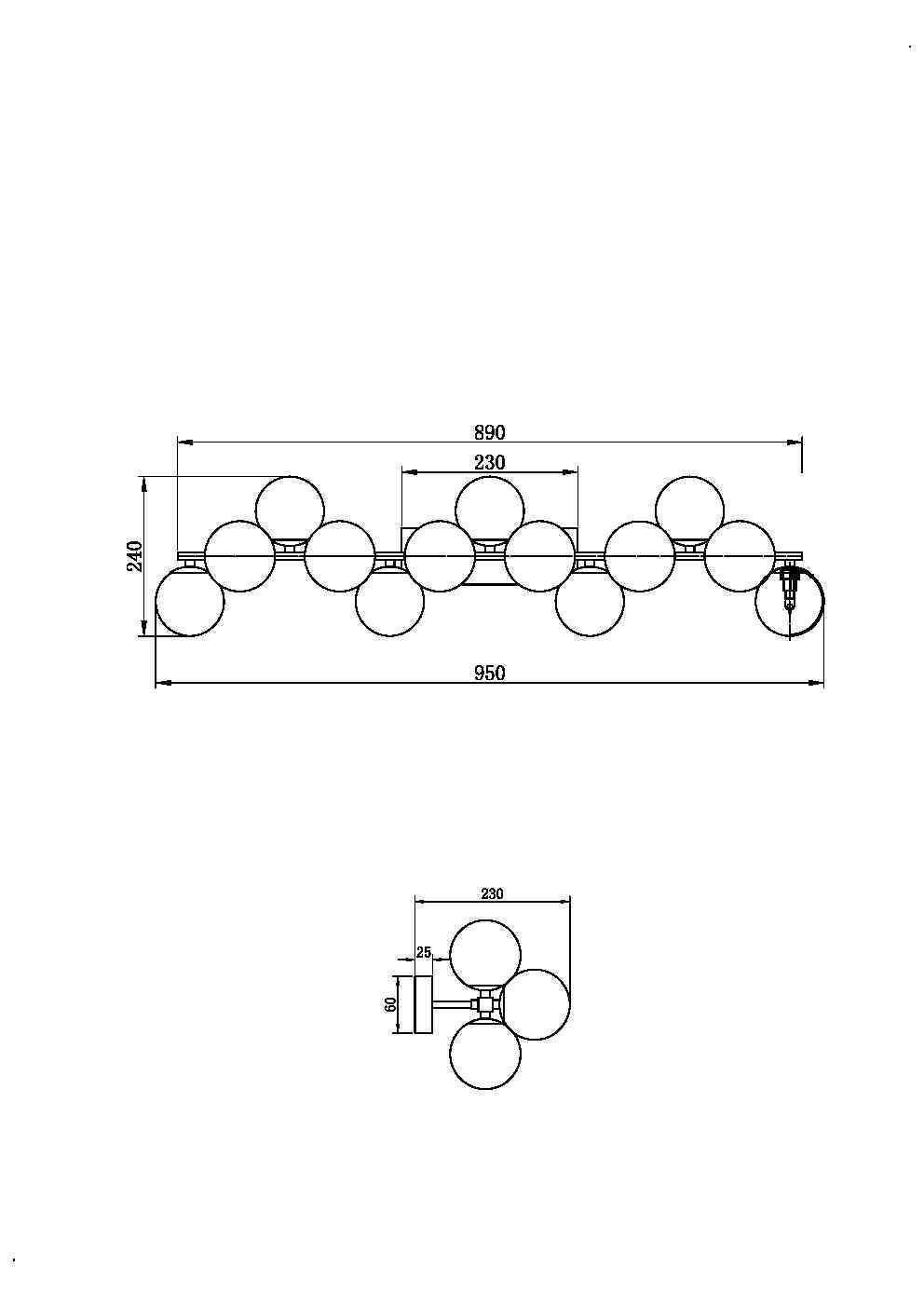 Настенный светильник (бра) Maytoni MOD547WL-13BS
