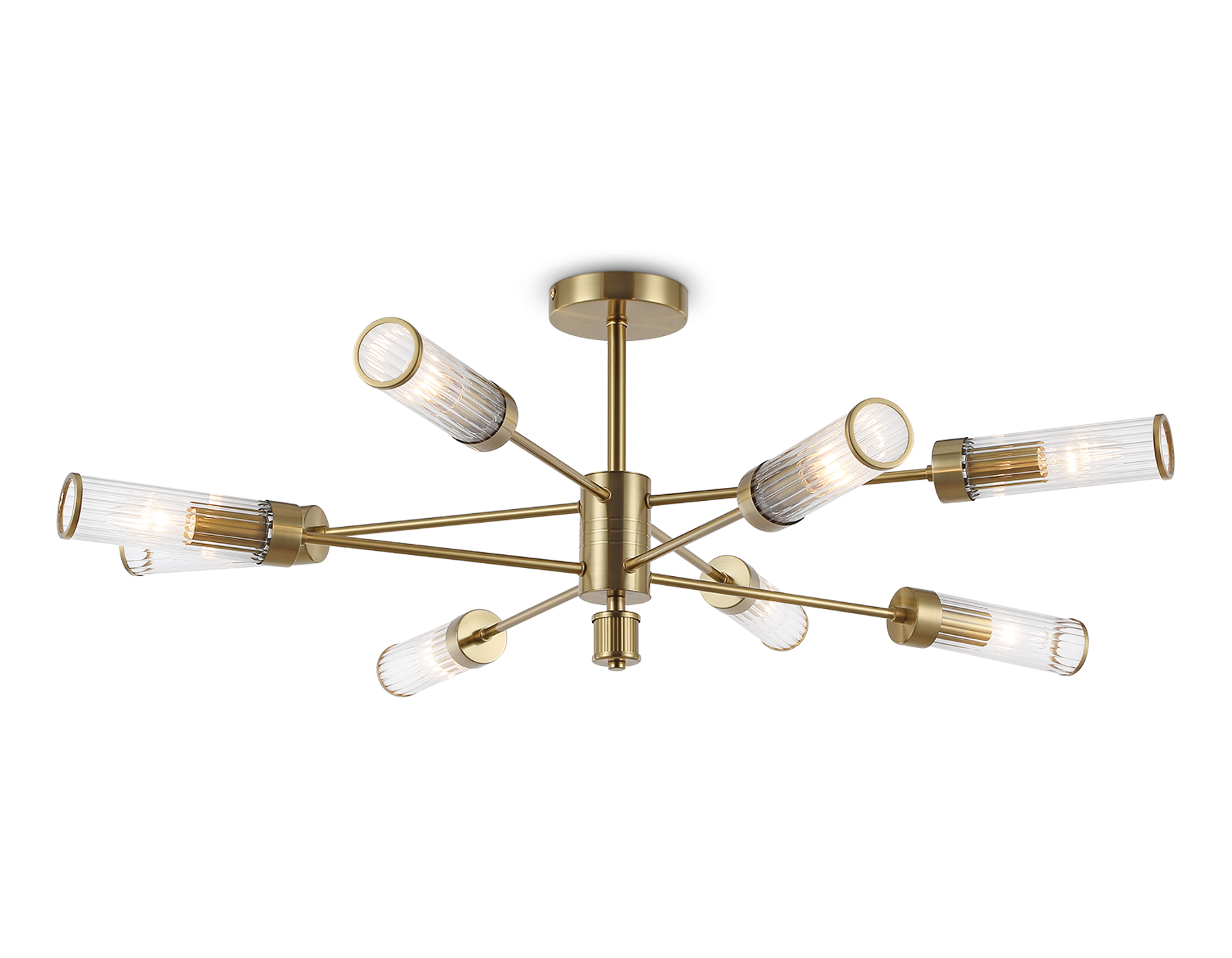 LH55162/8 BS/CL латунь/прозрачный E14/8 max 40W D930*330