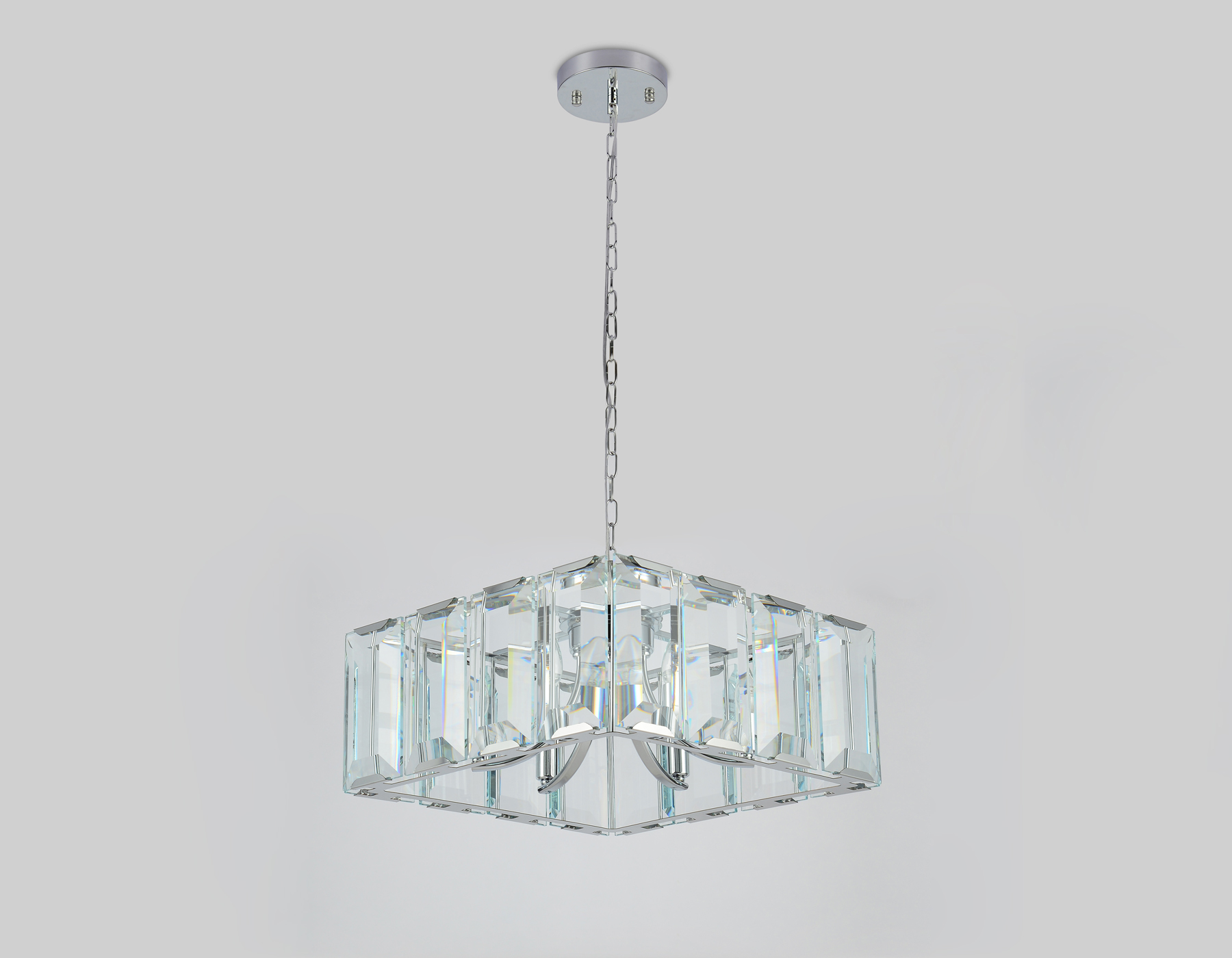 TR5148 CH/CL хром/прозрачный E14/6 max 40W 500*500*1000