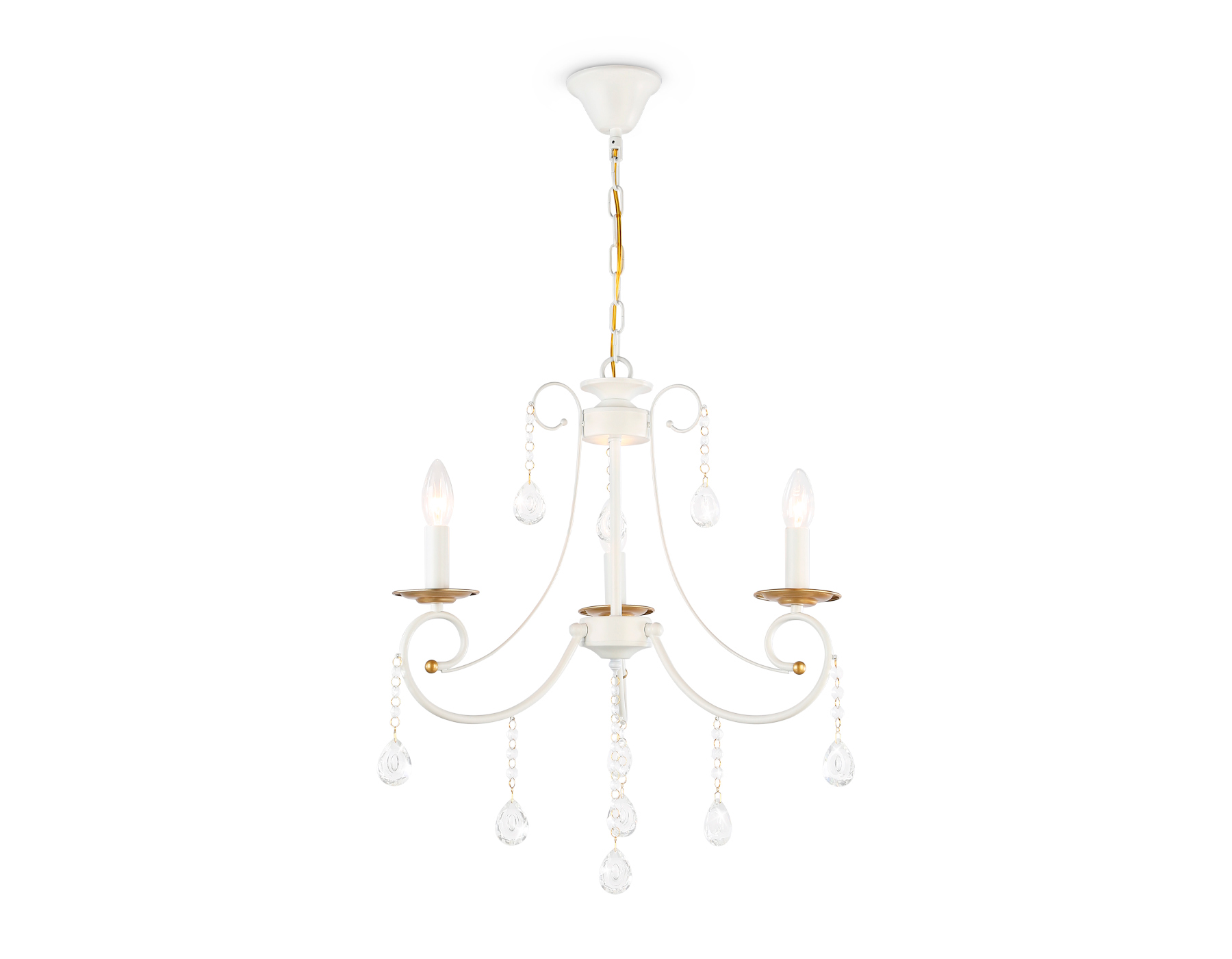 TR4915/3 WH/GD белый/золото E14/3 max 40W D550*860