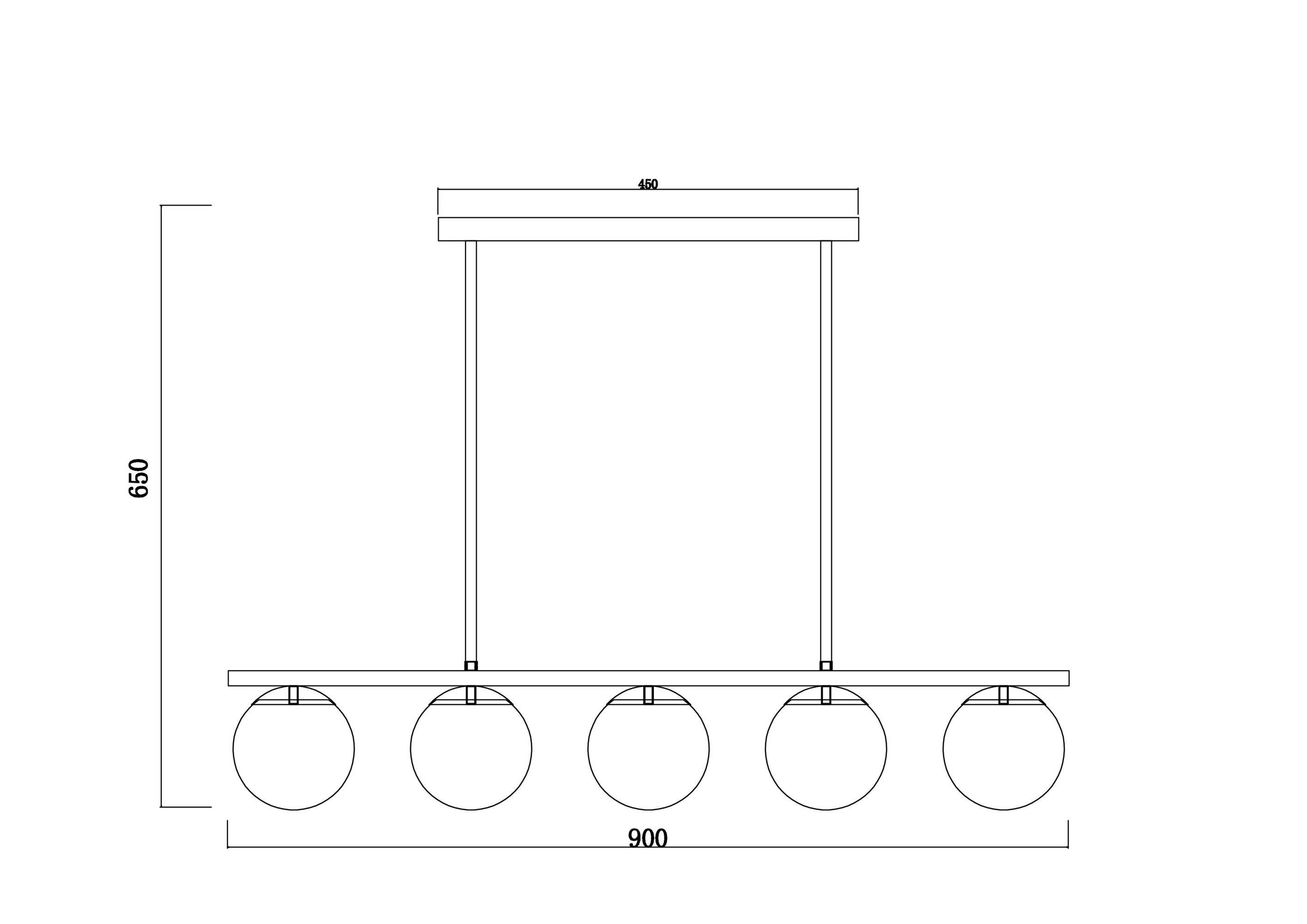 Подвесной светильник Freya FR5199PL-05B