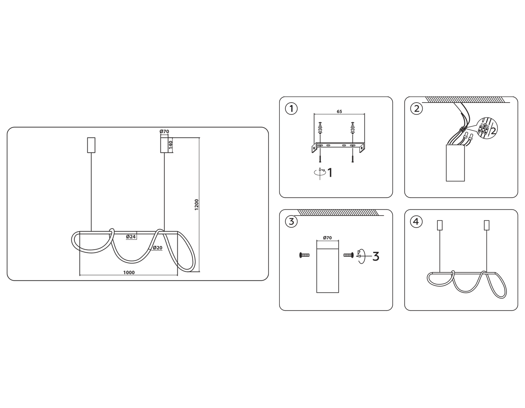 FL10535 BS латунь 3000K/4200K/6400K 53W 1000*24*1200 (ПДУ РАДИО 2.4G)