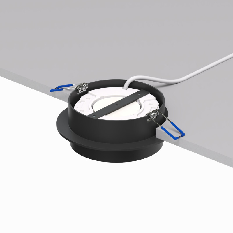 DK2090-BK Встраиваемый светильник FLAT, IP 20, до 15 Вт, GX53, LED, черный, алюминий