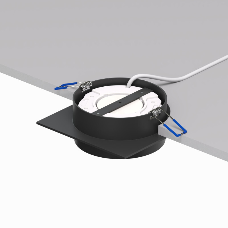 DK2091-BK Встраиваемый светильник FLAT, IP 20, до 15 Вт, GX53, LED, черный, алюминий