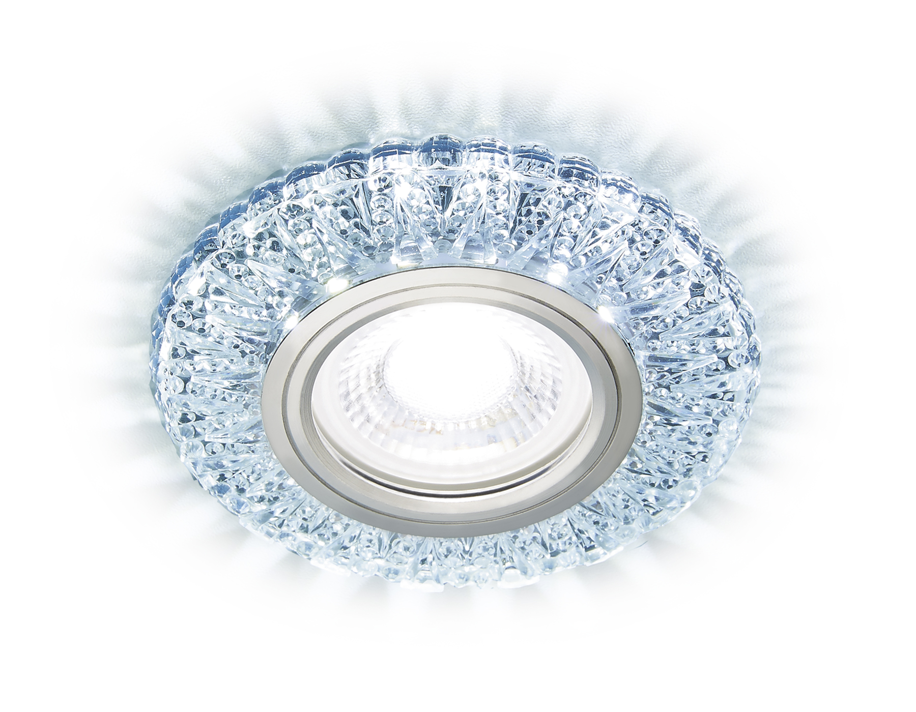 S310 CH хром/прозрачный хрусталь/MR16+3W(LED COLD)