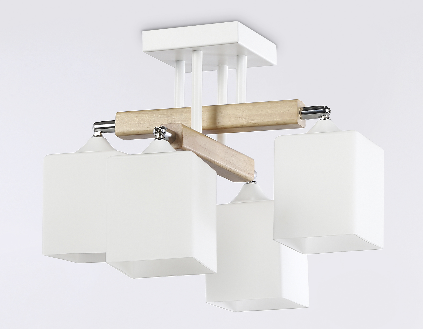 TR9512/4 WH/CH/FR белый/хром/белый матовый E27*4 max 40W D567*266