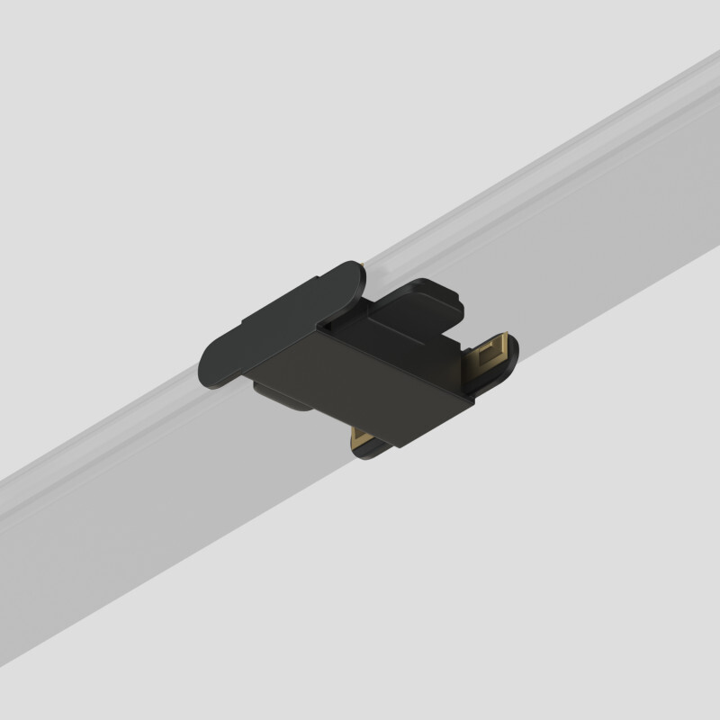 Соединитель прямой для треков Air, серия Base, пластик, чёрный