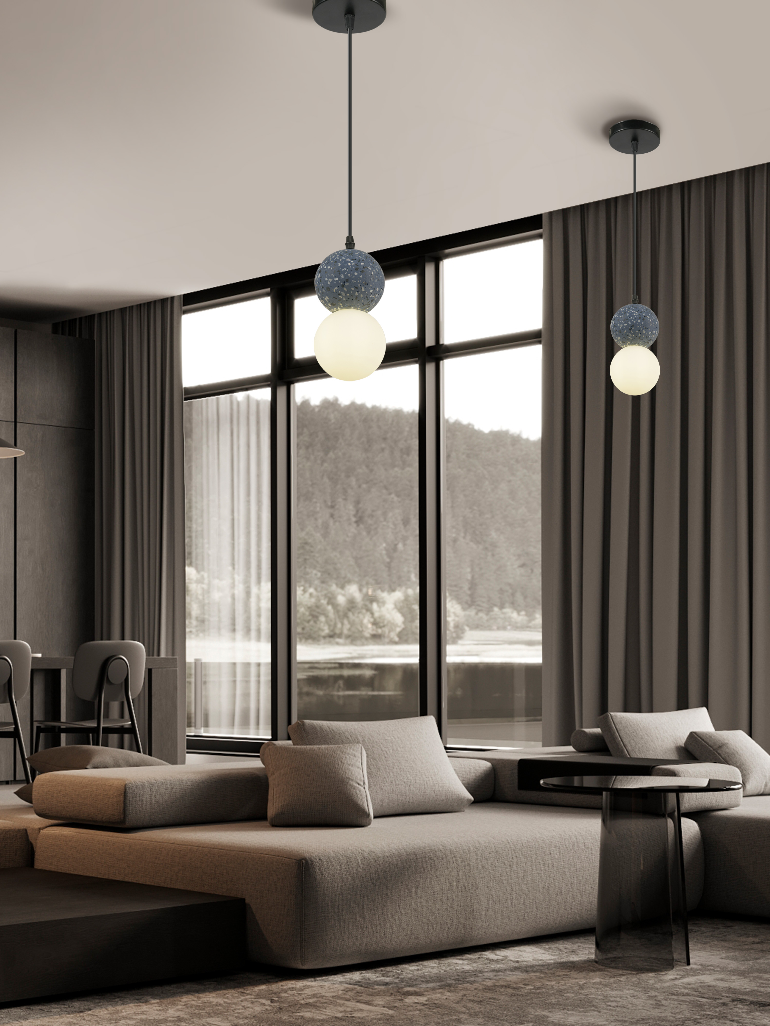 Подвесной светильник PS1961 marble BL 000060382