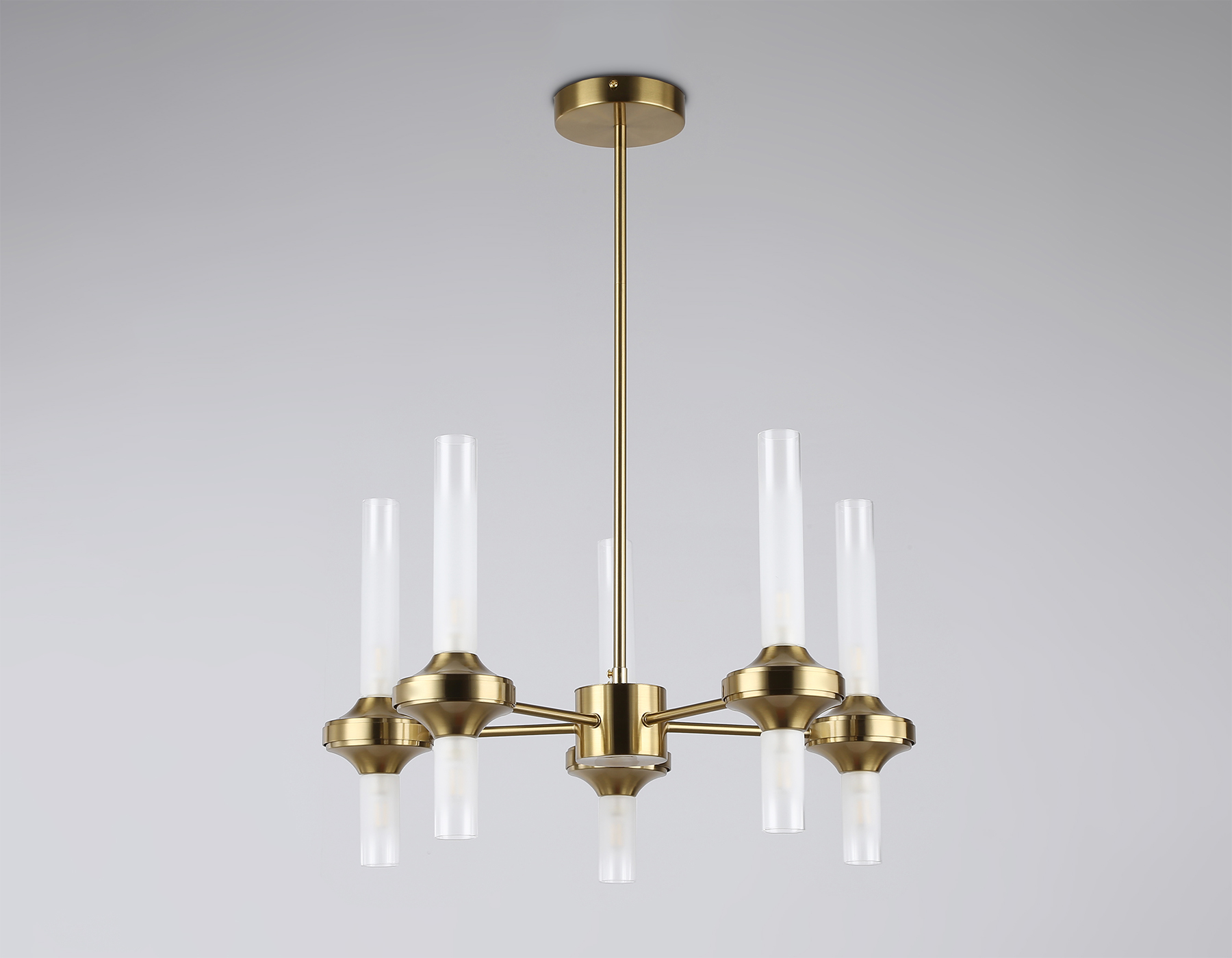 LH55358/10 BS/CL латунь/прозрачный G9/10 max 30W D550*690