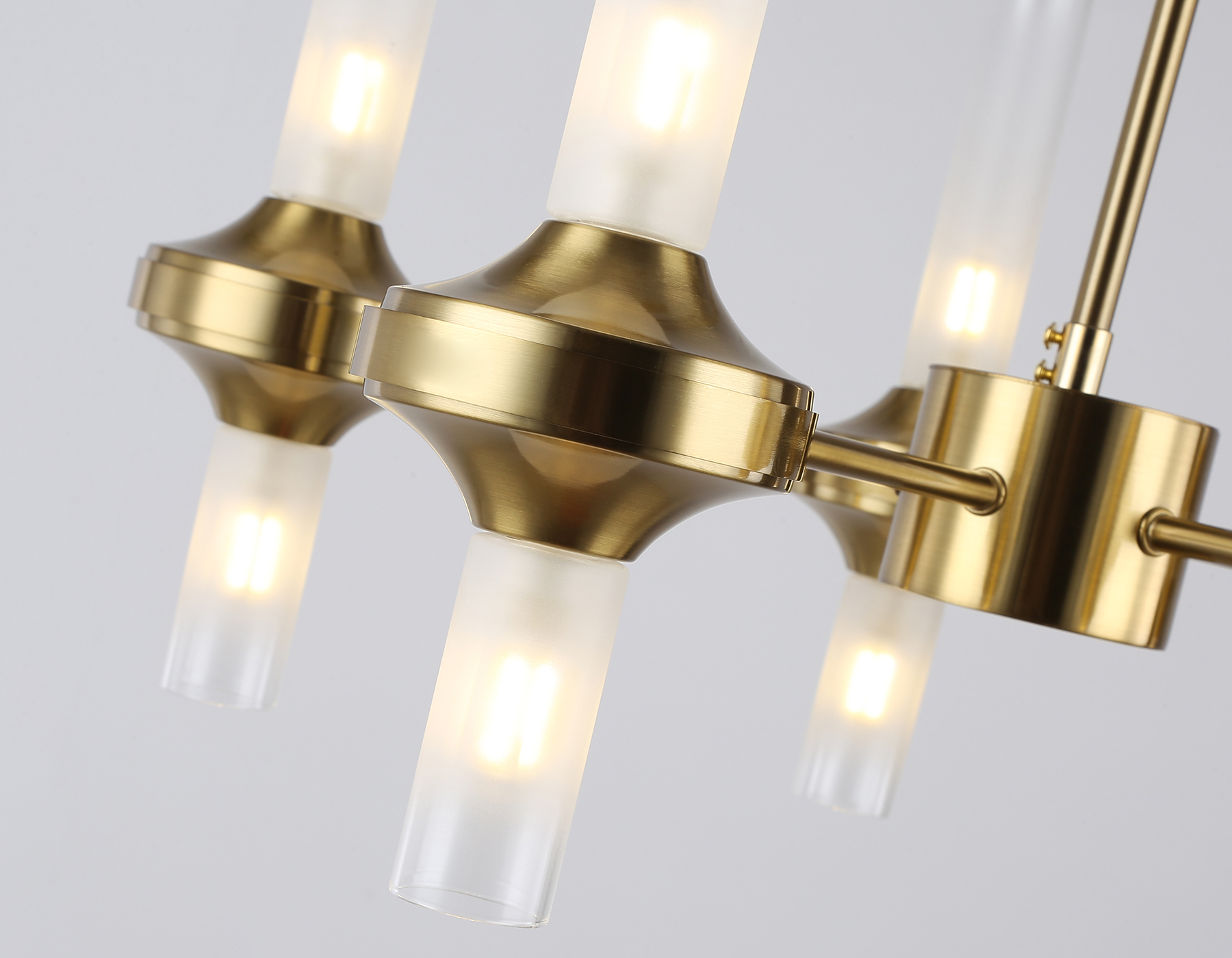 LH55358/10 BS/CL латунь/прозрачный G9/10 max 30W D550*690