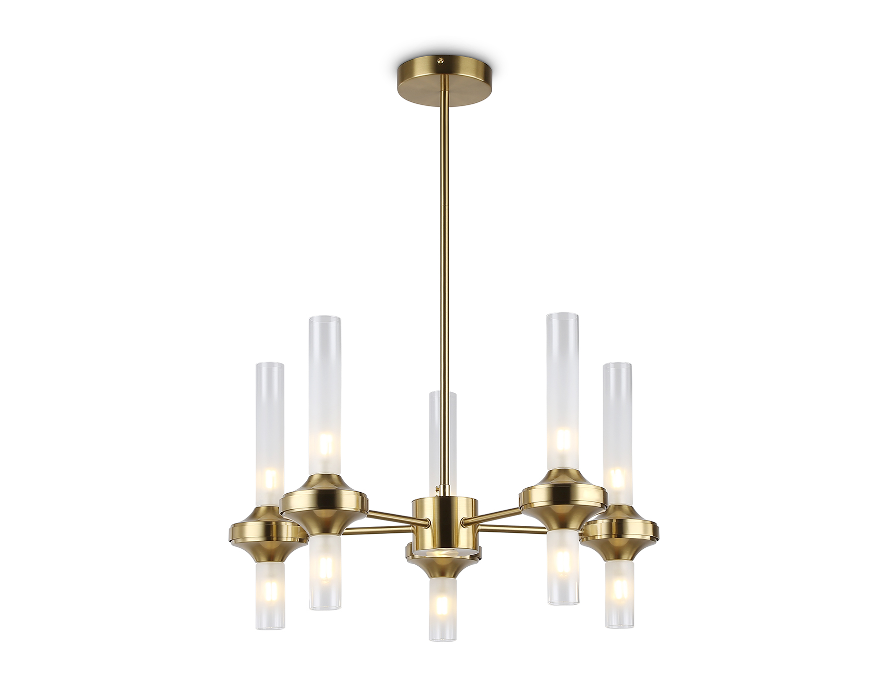 LH55358/10 BS/CL латунь/прозрачный G9/10 max 30W D550*690