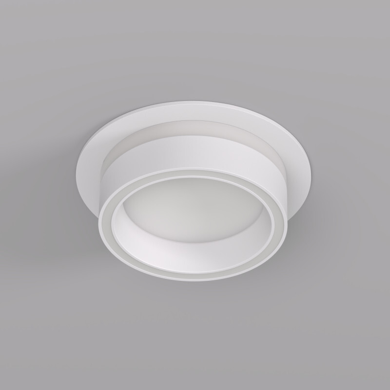 DK2100-WH Встраиваемый светильник NIKO, IP 20, до 15 Вт, GX53, LED, белый, акрил, алюминий