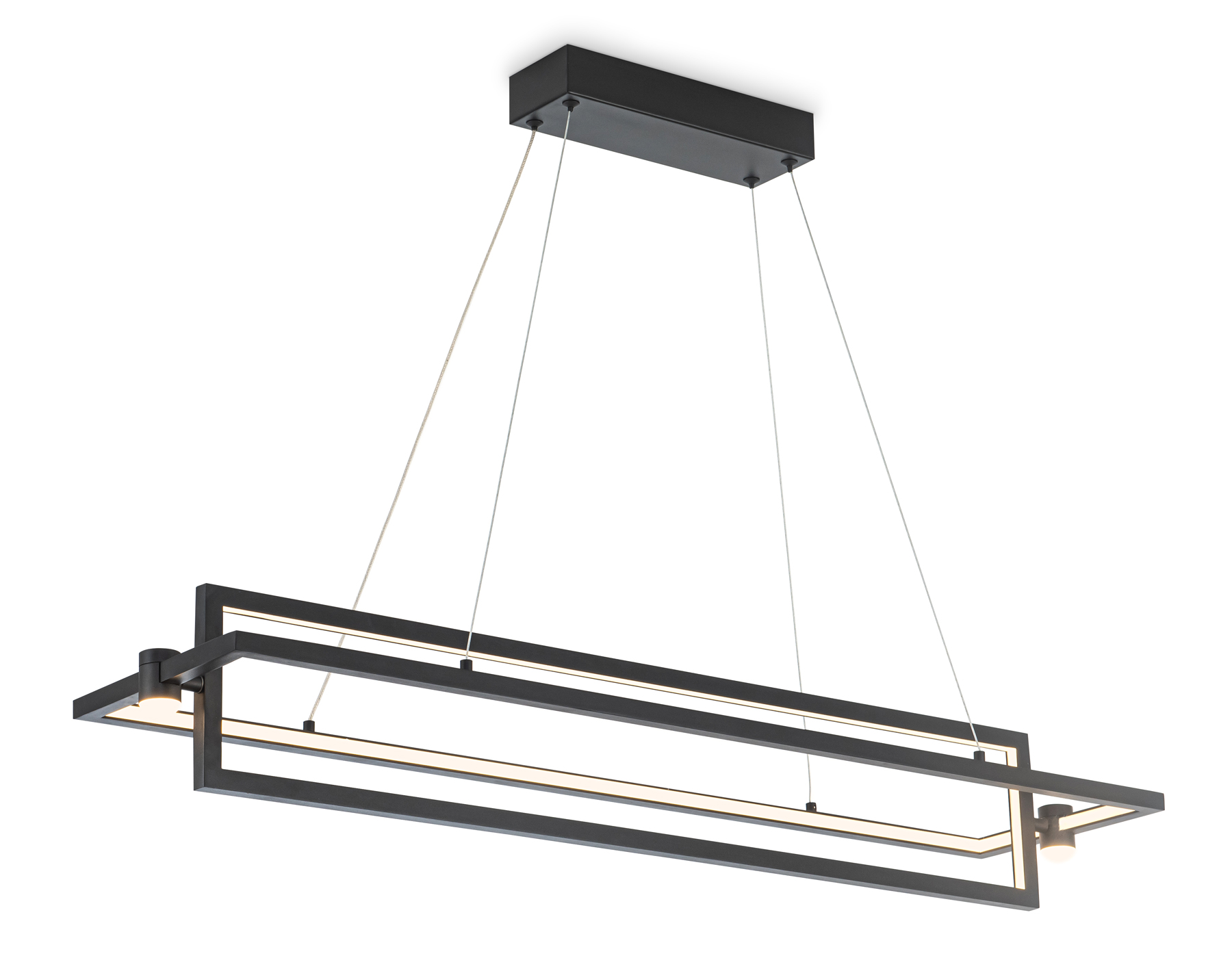 FL5737/2+2 BK черный 45W 3000K/4200K/6400K 900*220*1300 (без ПДУ)