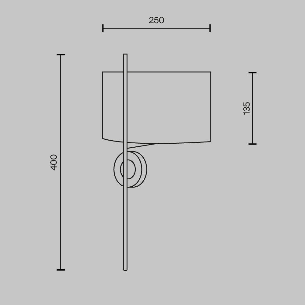 Настенный светильник (бра) Maytoni MOD437WL-02BG