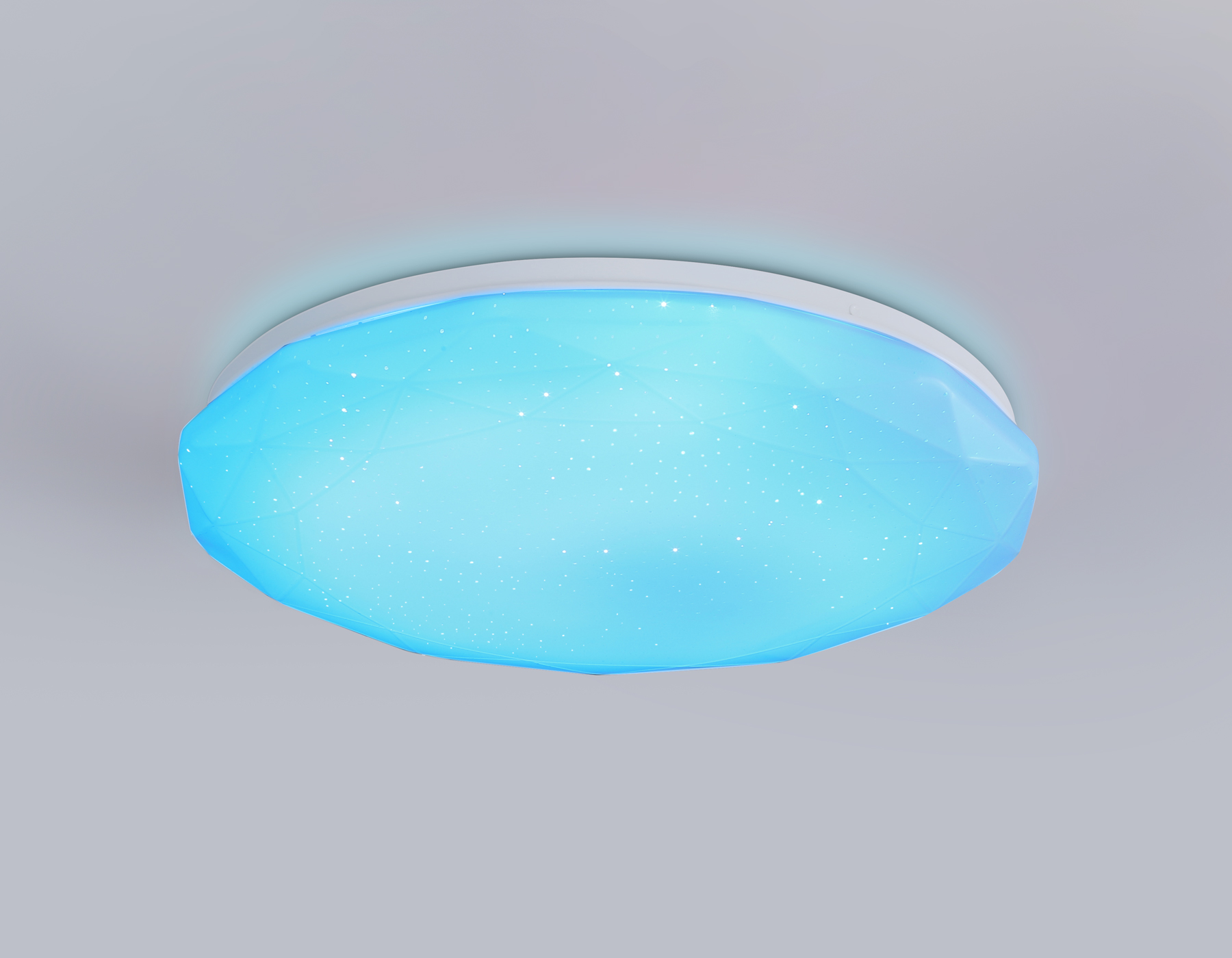 FZ417 WH белый IP20 46W 3000K-6500K+RGB D380*60 (ПДУ ИК)