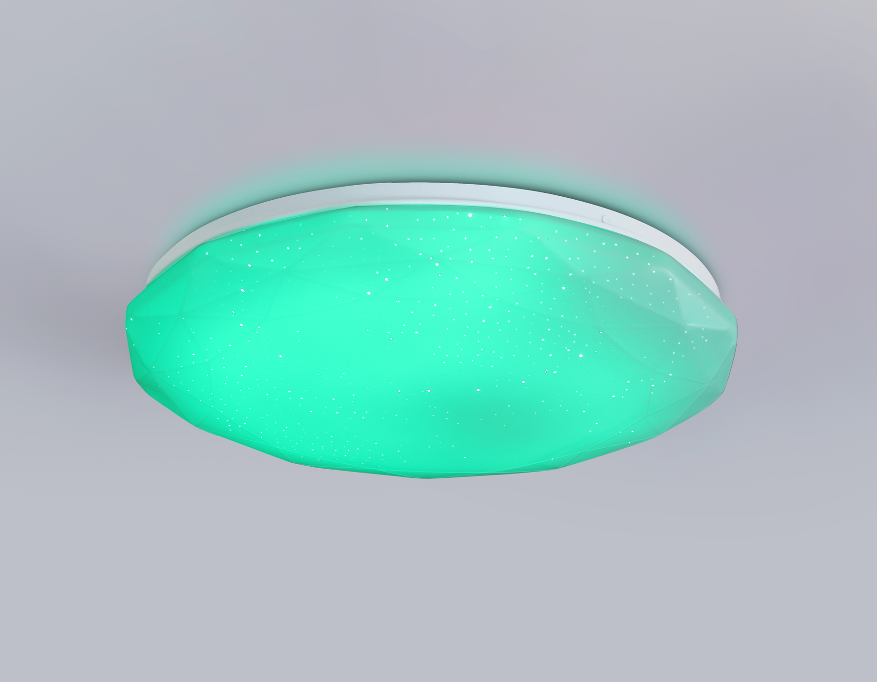 FZ417 WH белый IP20 46W 3000K-6500K+RGB D380*60 (ПДУ ИК)