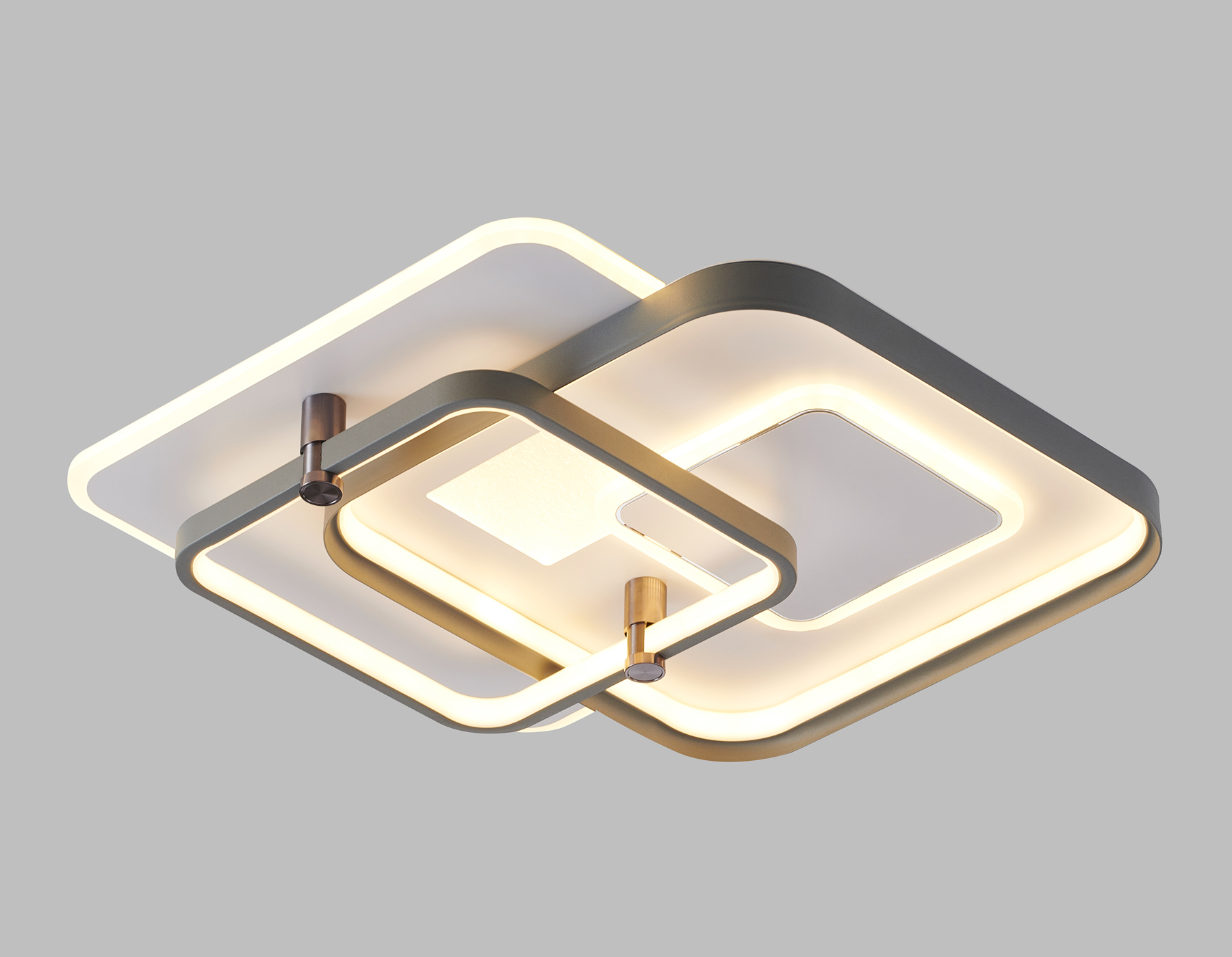 FL5055 WH/GR белый/серый 134W 3000K-6400K 480*480*100 (ПДУ РАДИО 2.4G)