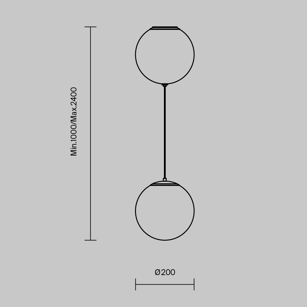Подвесной светильник Maytoni MOD427PL-L20B3K