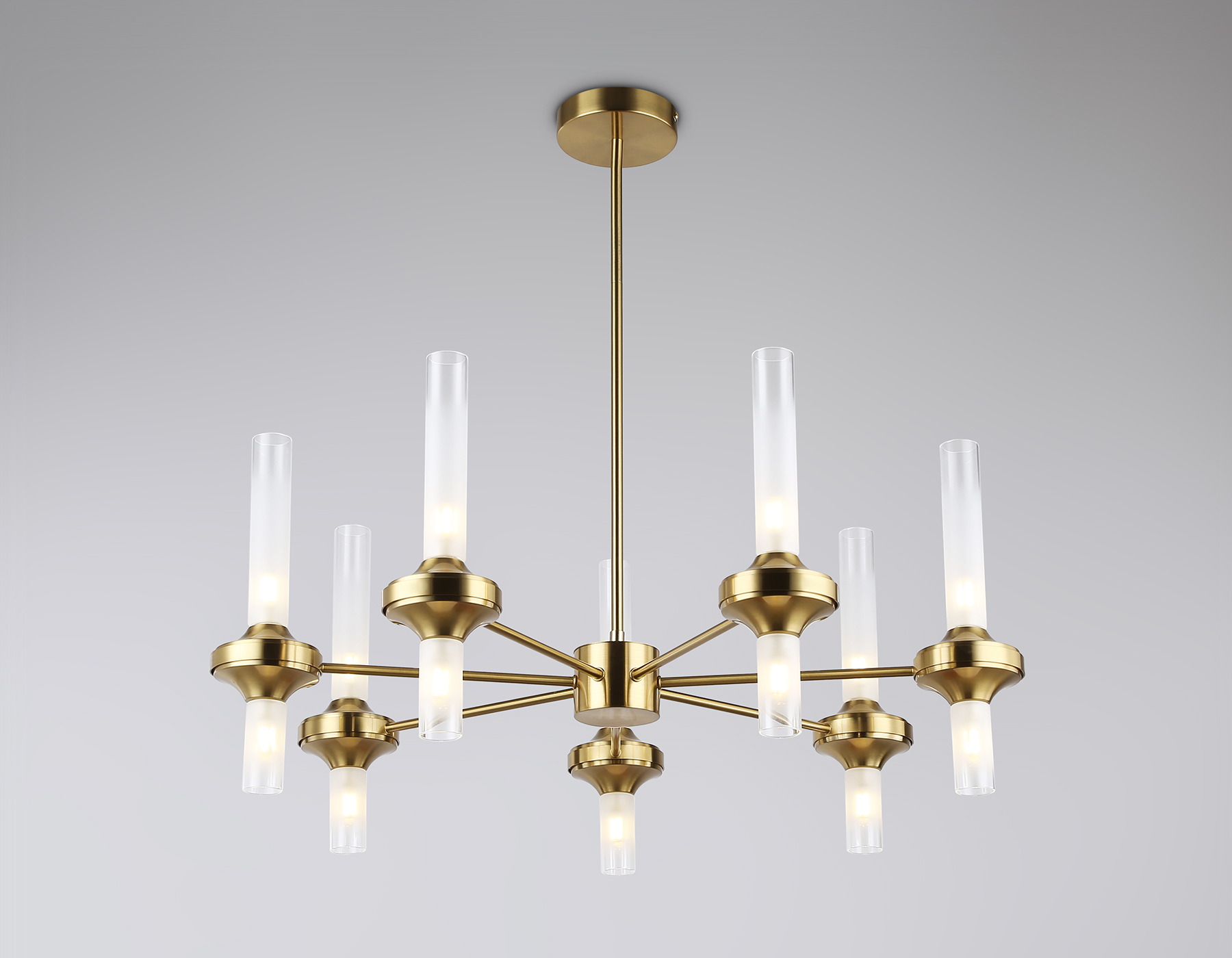 LH55360/14 BS/CL латунь/прозрачный G9/14 max 30W D750*690